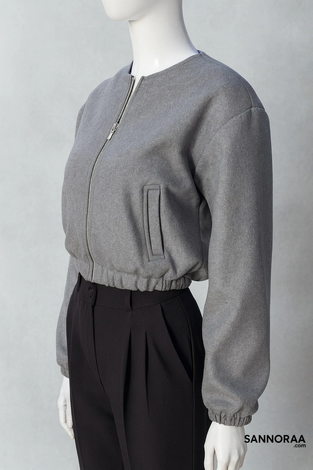 Antrasit Bomber Ceket