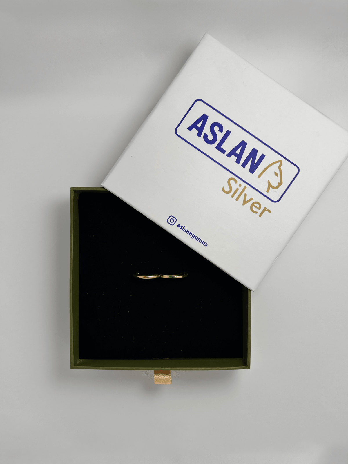 ASLANA 925 Ayar Gümüş Rose Oval Halka Küpe