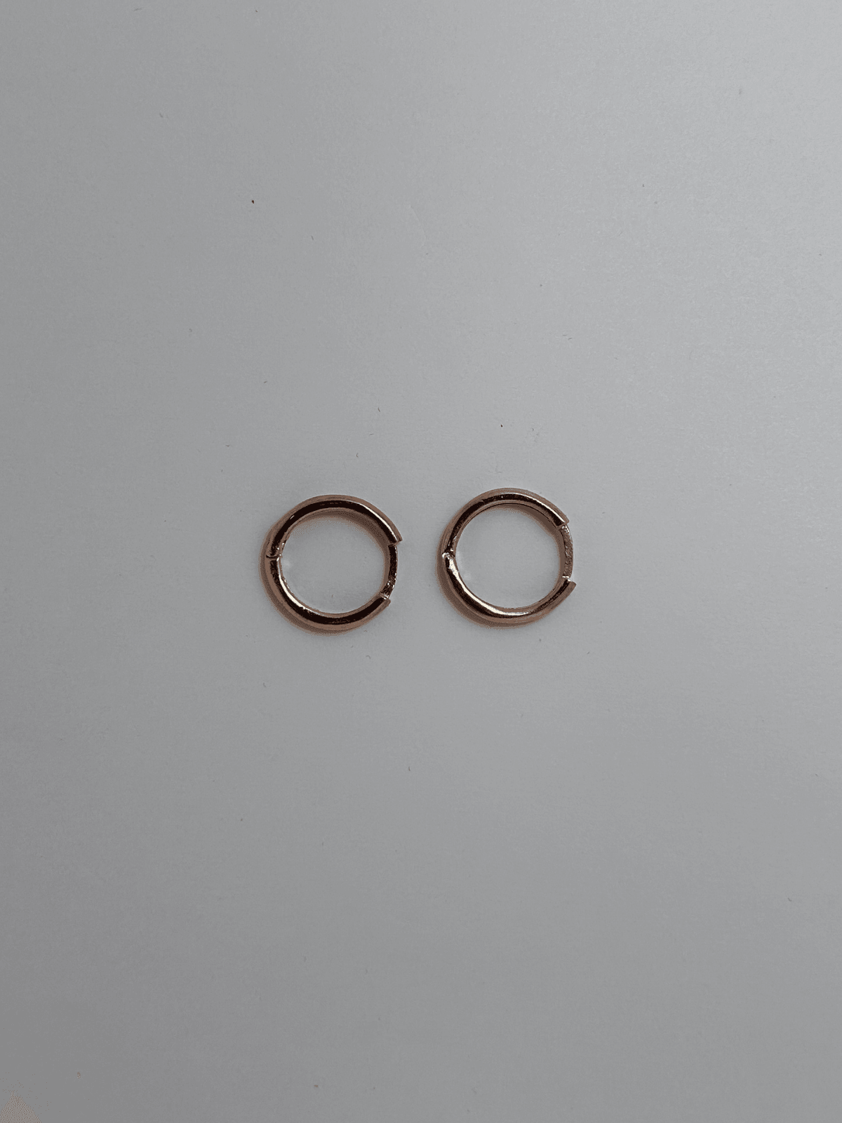 ASLANA 925 Ayar Gümüş Rose Oval Halka Küpe