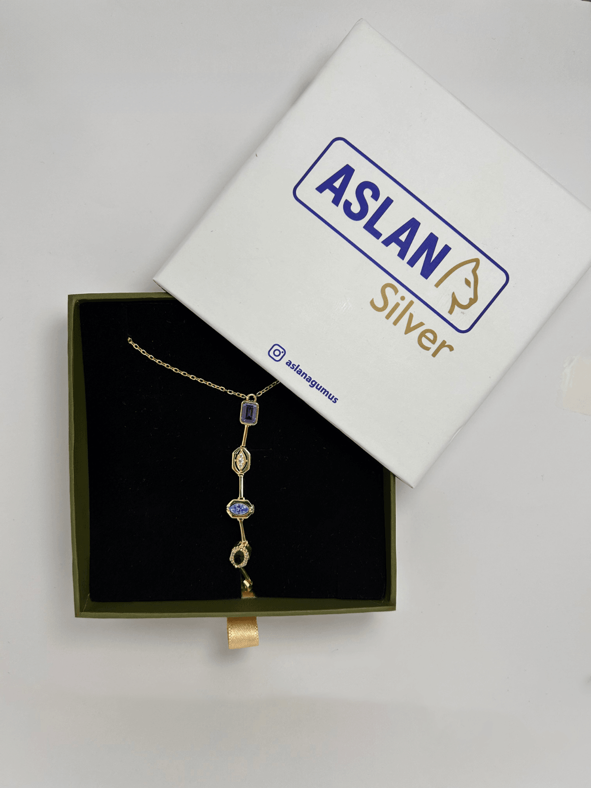 ASLANA 925 Ayar Gümüş Beyaz Yıldız Serüveni Taşlı Şahmeran Bileklik