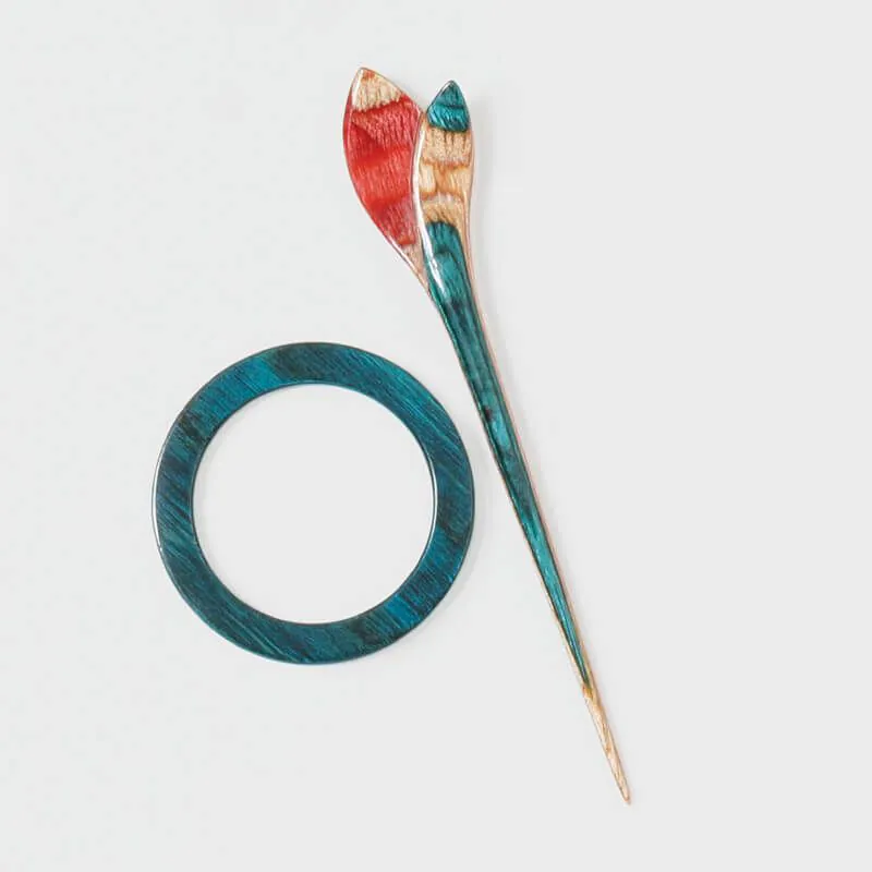Flora (Symfonie Şal İğnesi - Broşlu)