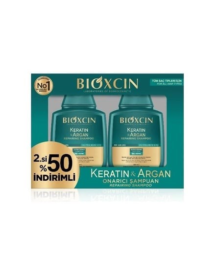Bioxcin Keratin Argan Şampuan 300 ML 2.si %50 İndirimli