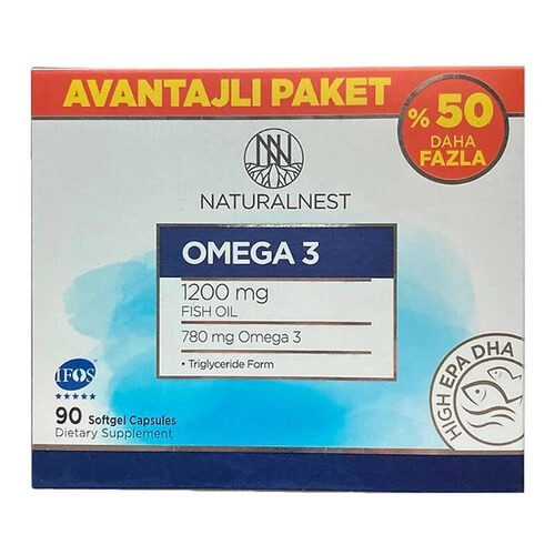 Naturalnest Omega 3 Takviye Edici Gıda 90 Kapsül - Avantajlı Paket