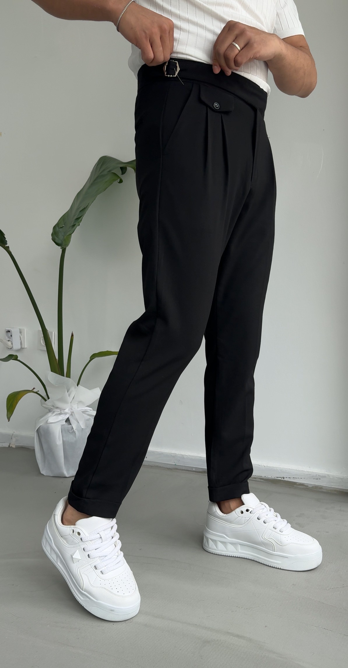 Hermes model kumaş pantolon