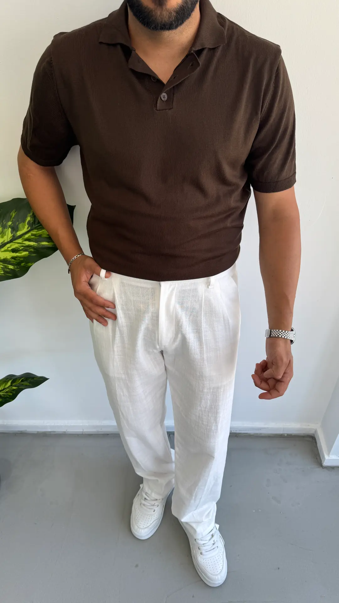 Triko T-shirt - Kahve