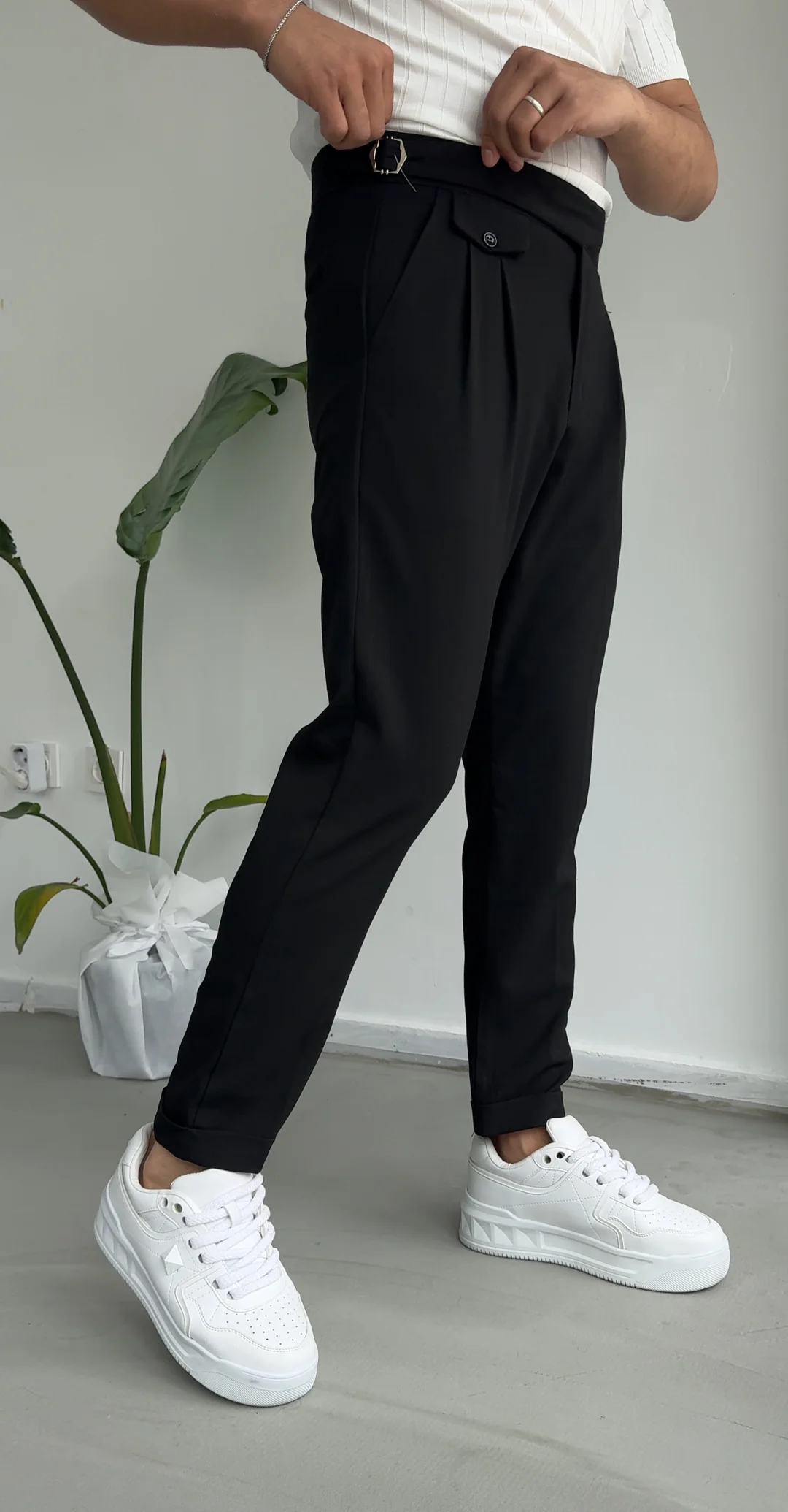 Hermes Model Kumaş Pantolon