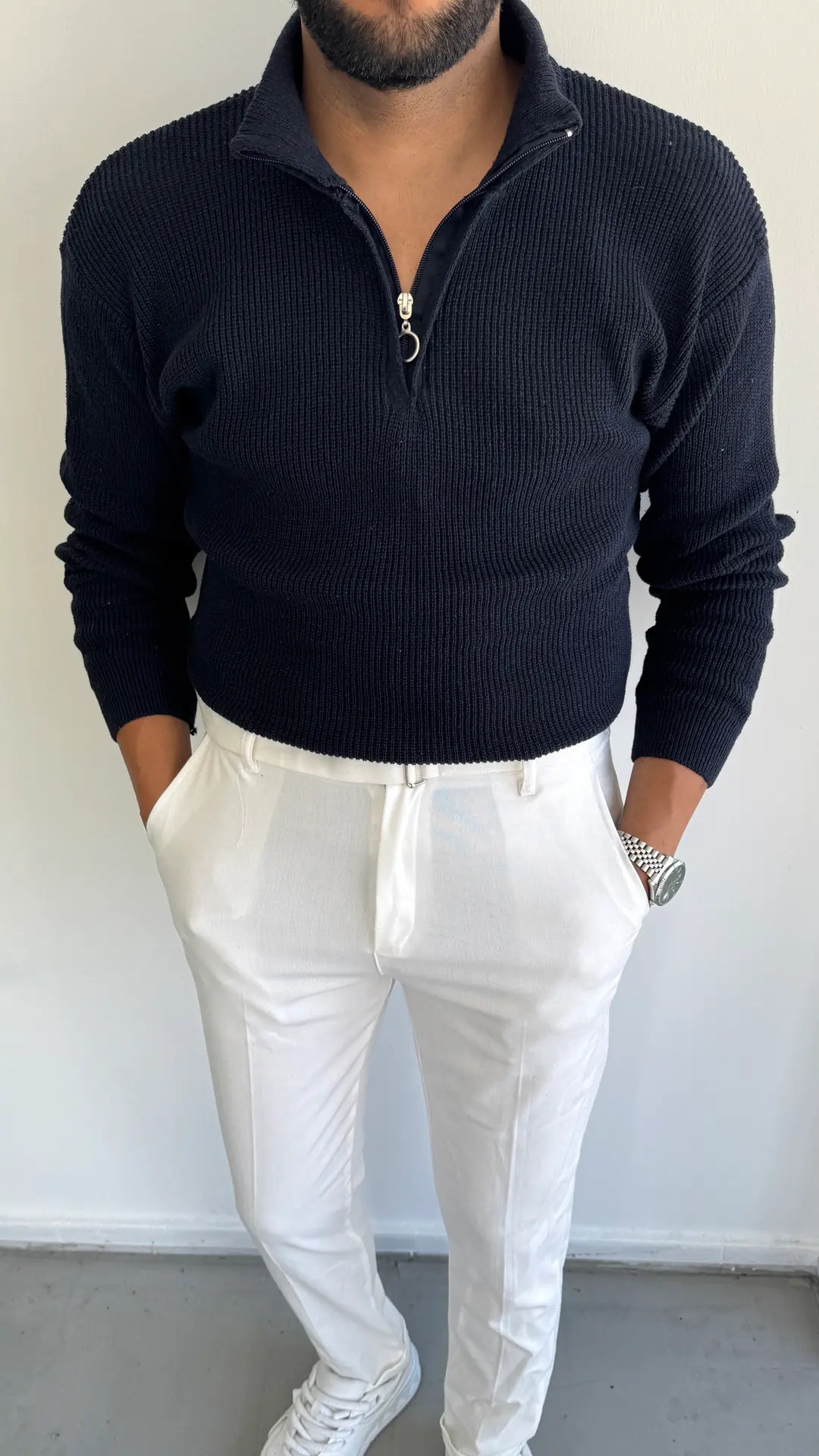 Triko Örme Kazak - Lacivert