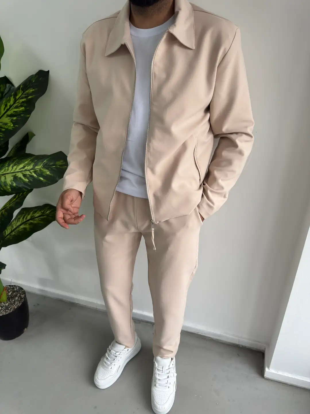 Hürrem Kumaş Alt Üst Takım - Bej