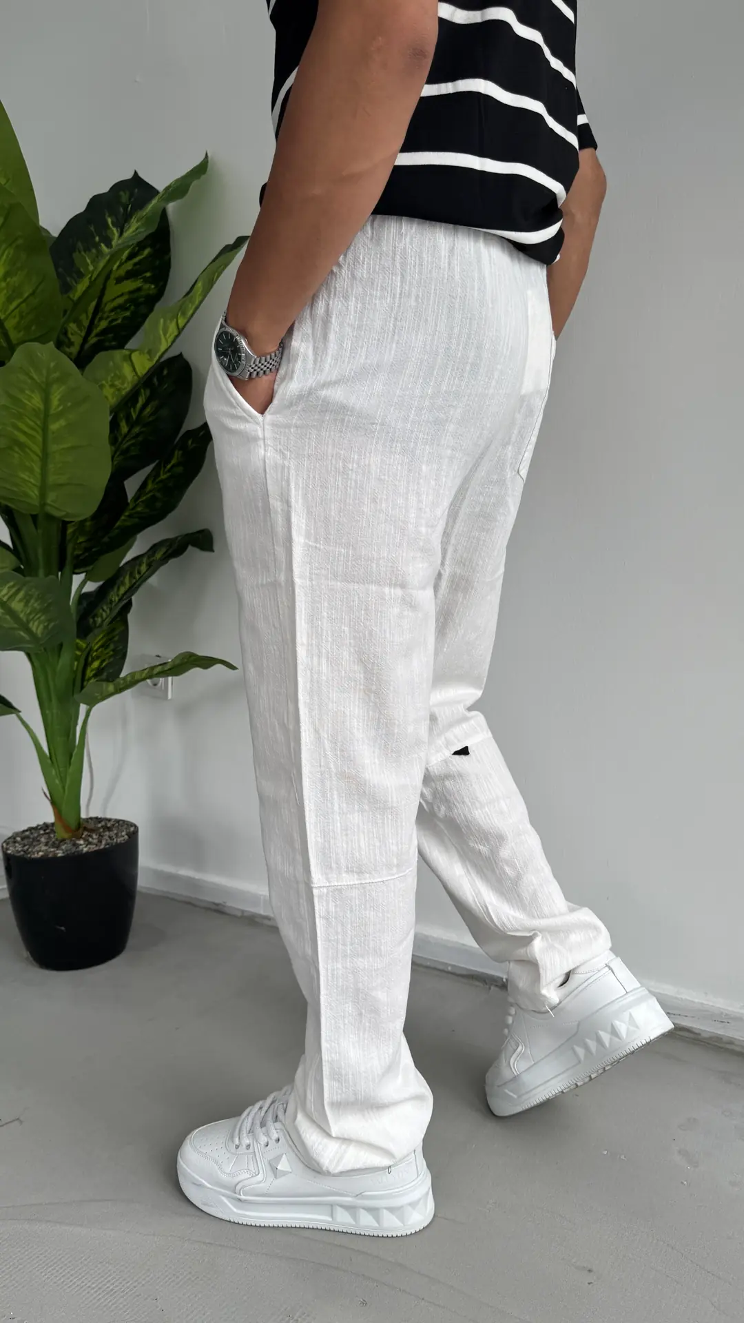 Keten Baggy Pantolon