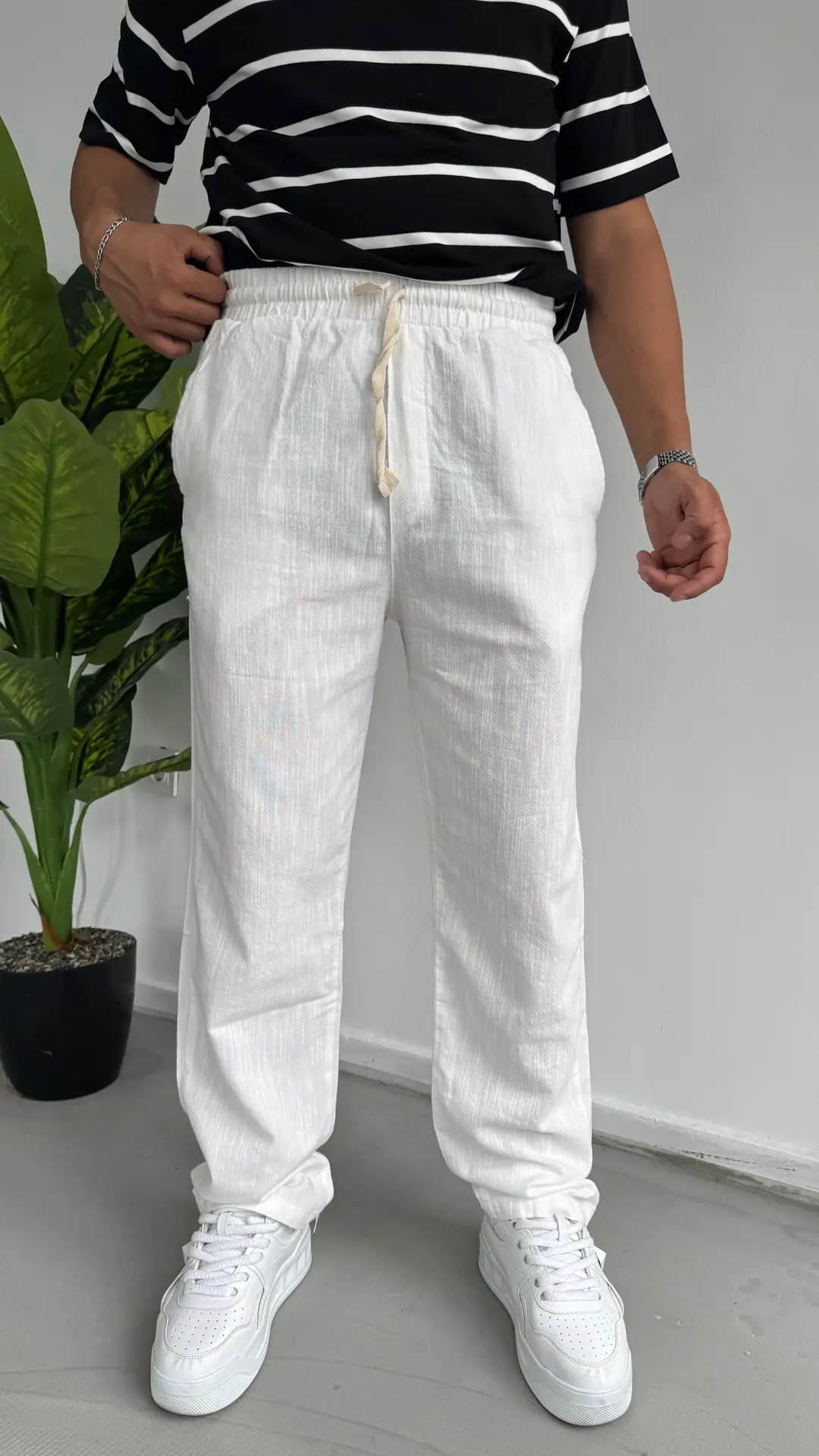 Keten Baggy Pantolon