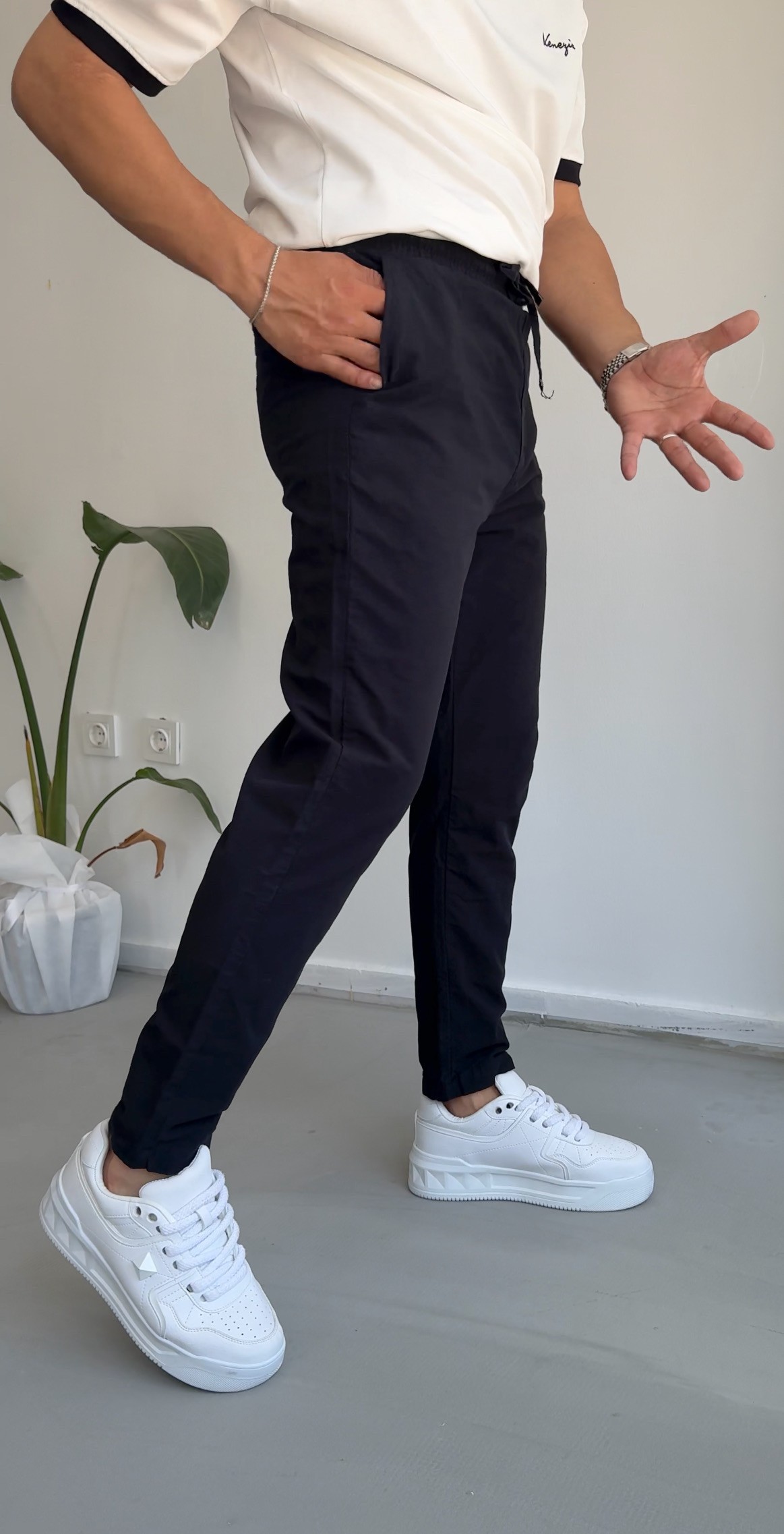 Gabardin kumaş pantolon