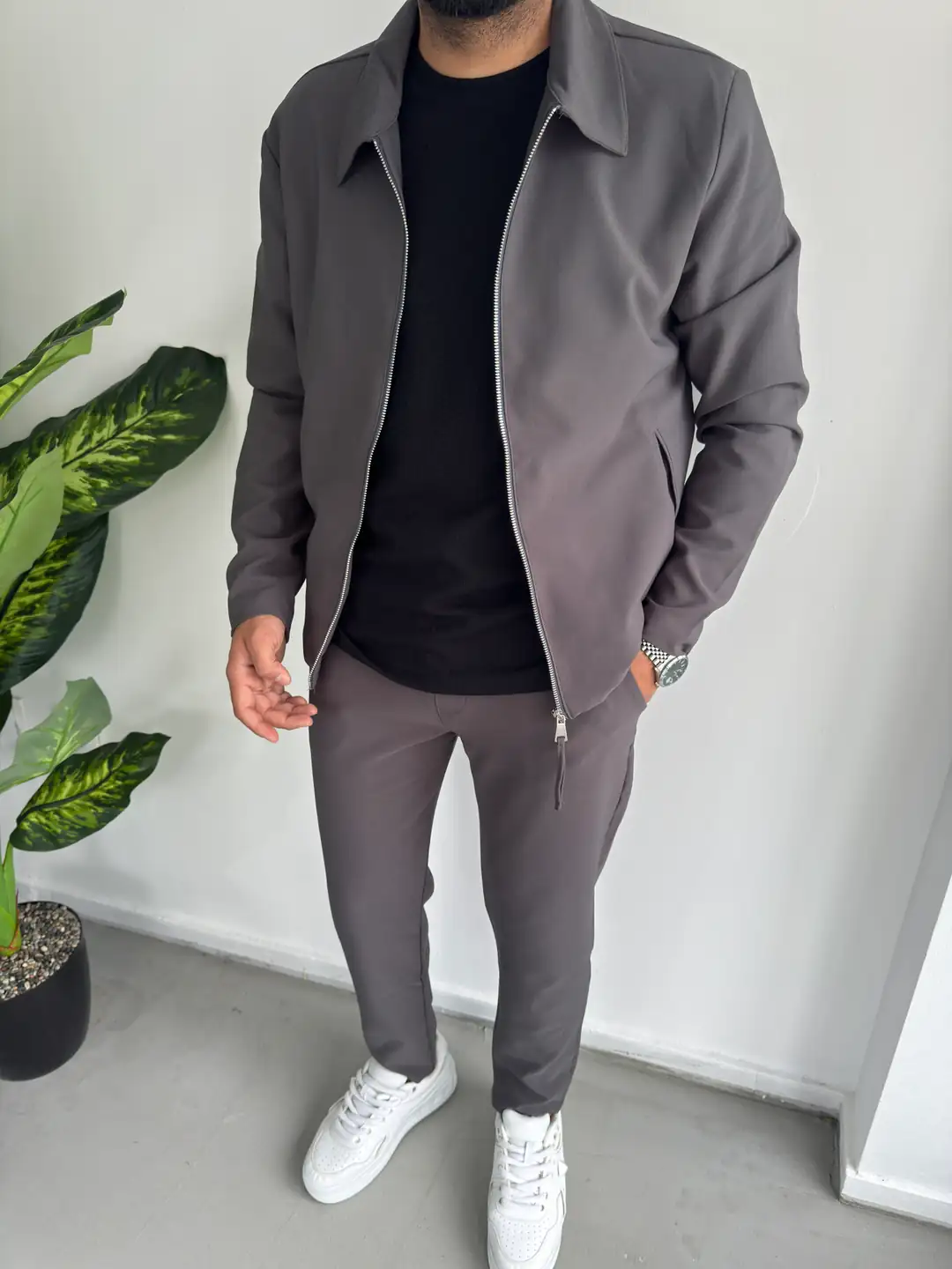 Hürrem Kumaş Alt Üst Takım - Füme