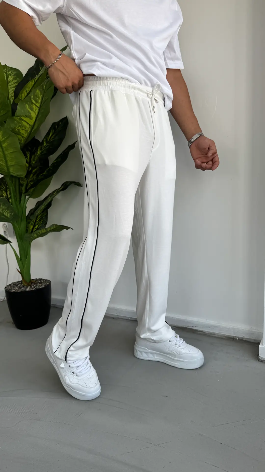 Oysho Kumaş Şerit Detay Pantolon