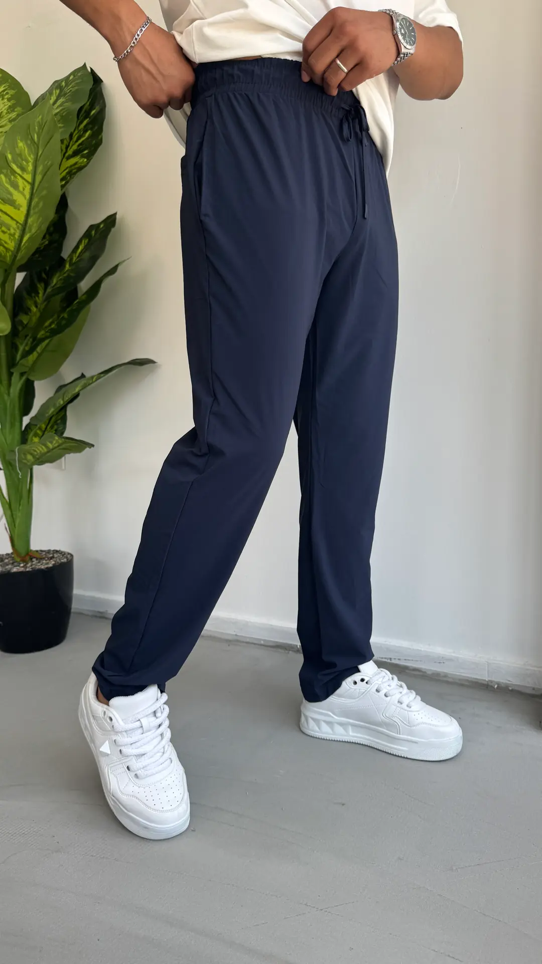 Paraşüt Kumaş Full Likralı Pantolon