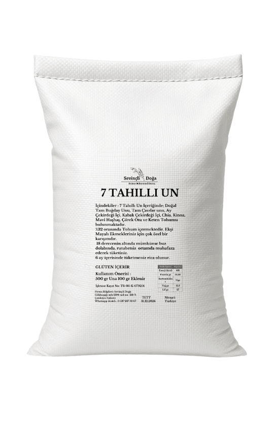7 Tahıllı Özel Üretim  Tam Tahıllı Un  - 250 gr