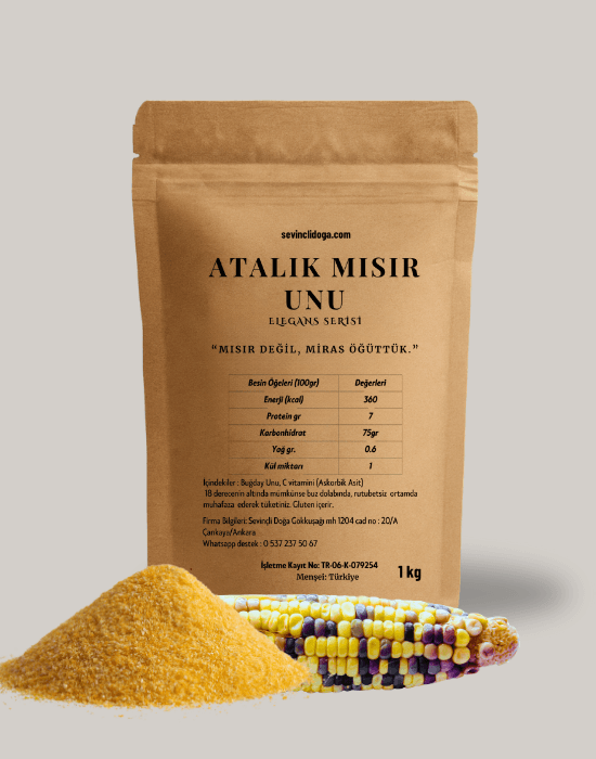  Ata Tohumu Mısır Unu - 1 kg