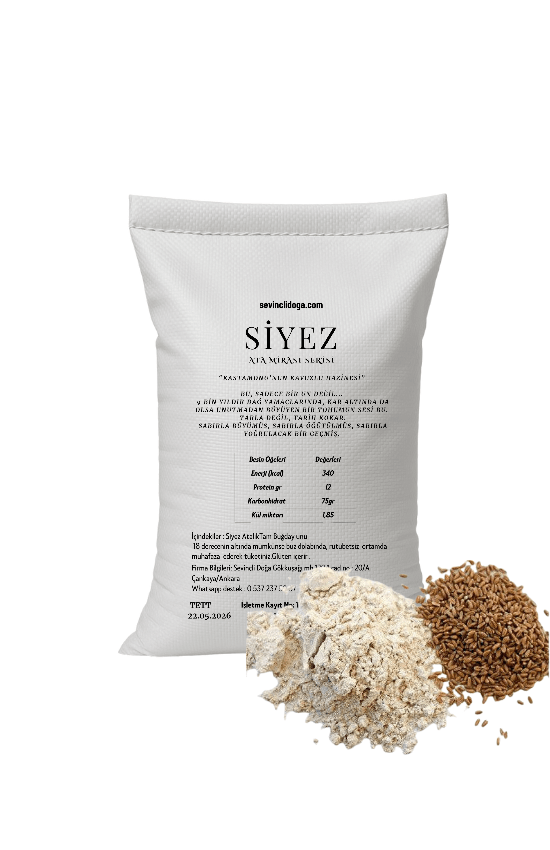 TAŞ DEĞİRMENİNDE ÖĞÜTÜLMÜŞ TAM SİYEZ UNU  - 5 kg