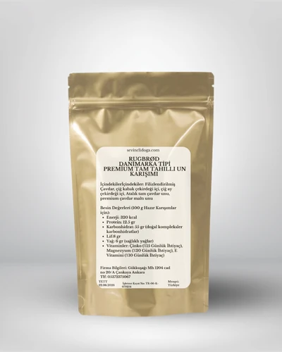 Rugbrød Danimarka Ekmeği %100 Premium Blend Tam Tahıllı Çavdar Unu