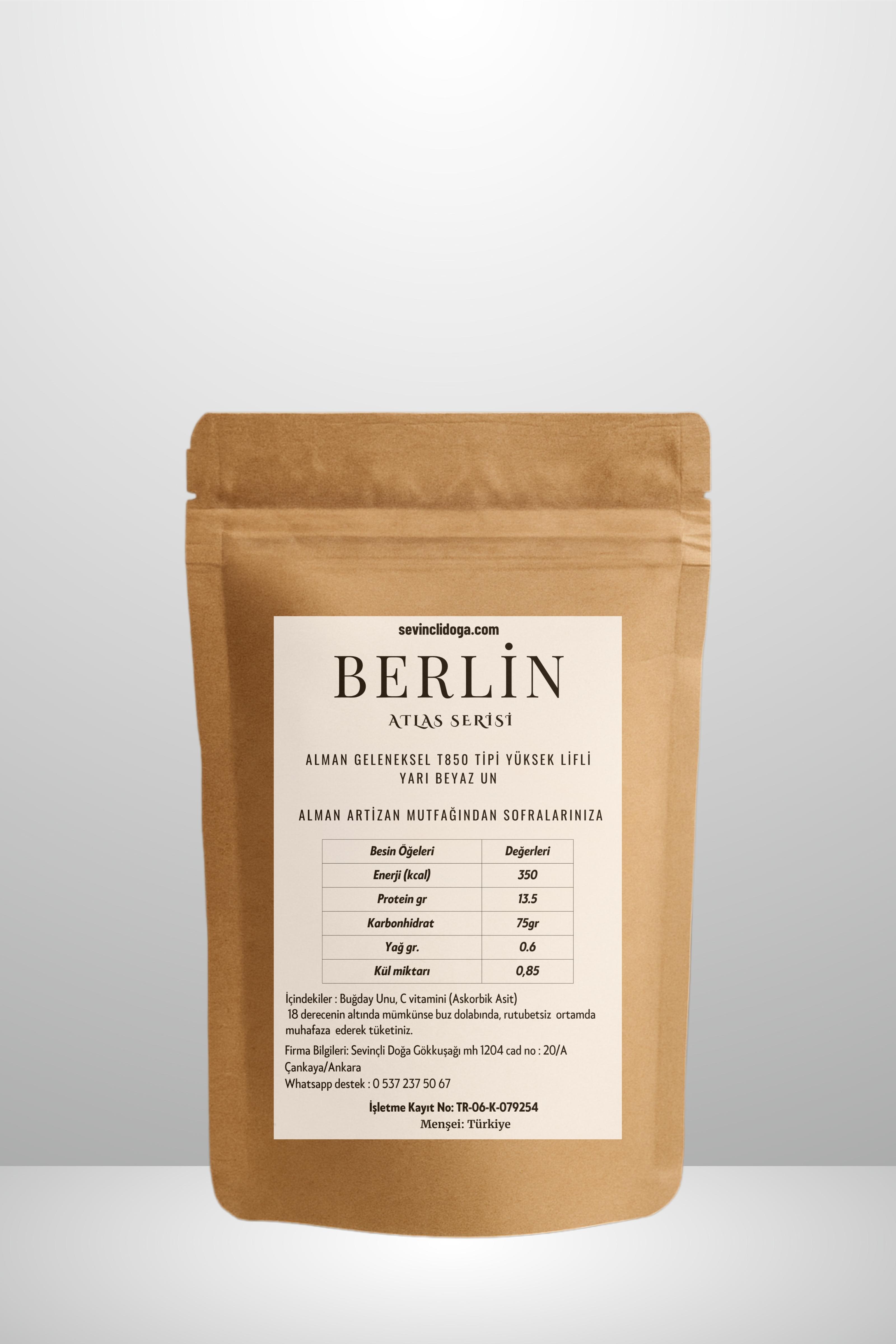 BERLİN T850 ALMAN TİPİ YARI BEYAZ UN - 1 kg