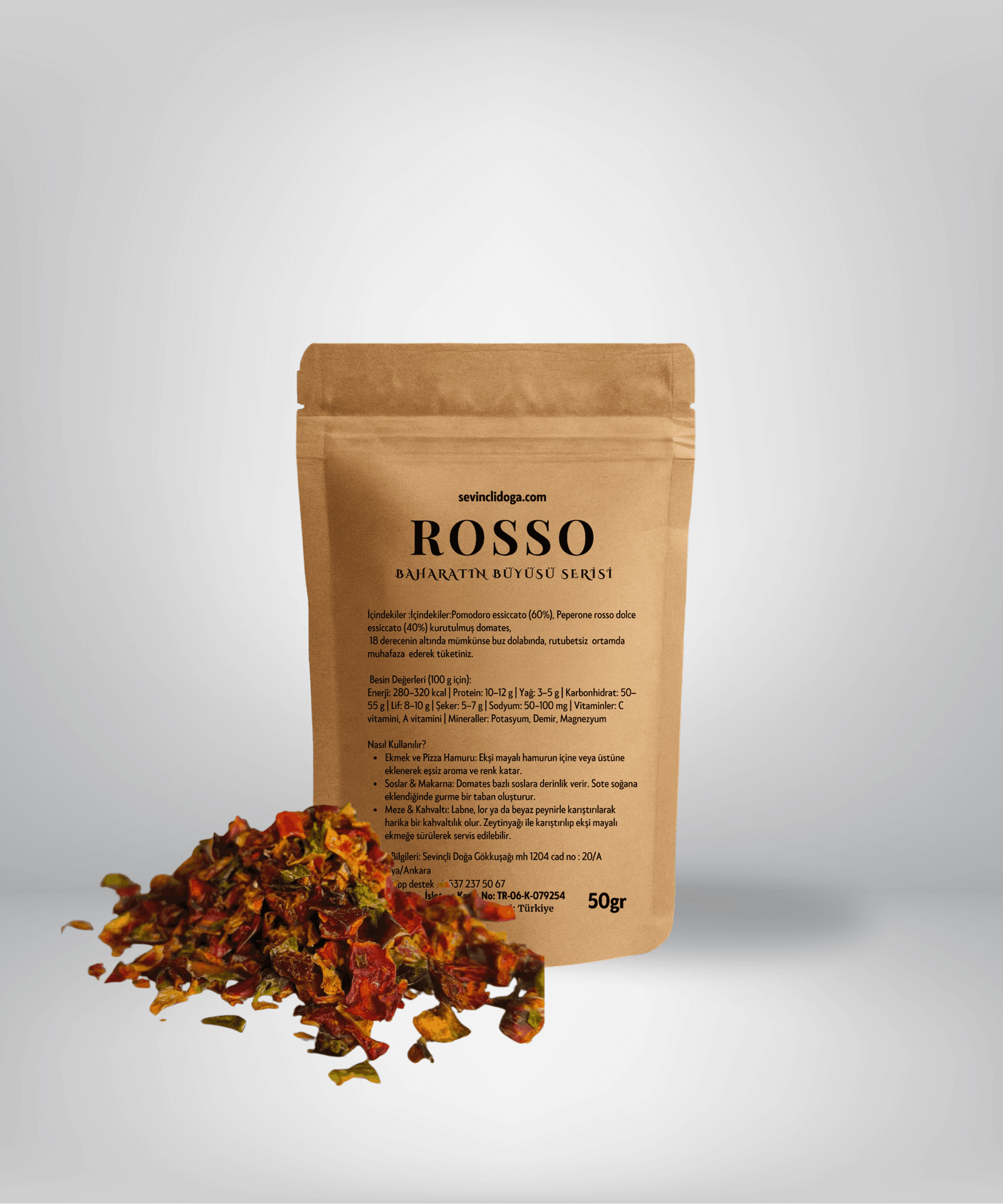 50 gr İTALİANO ROSSO FOCCACİA - CIABATTA VE TÜM EKŞİ MAYALI EKMEKLERE ÖZEL İTALYAN TİPİ EKMEK BAHARATI