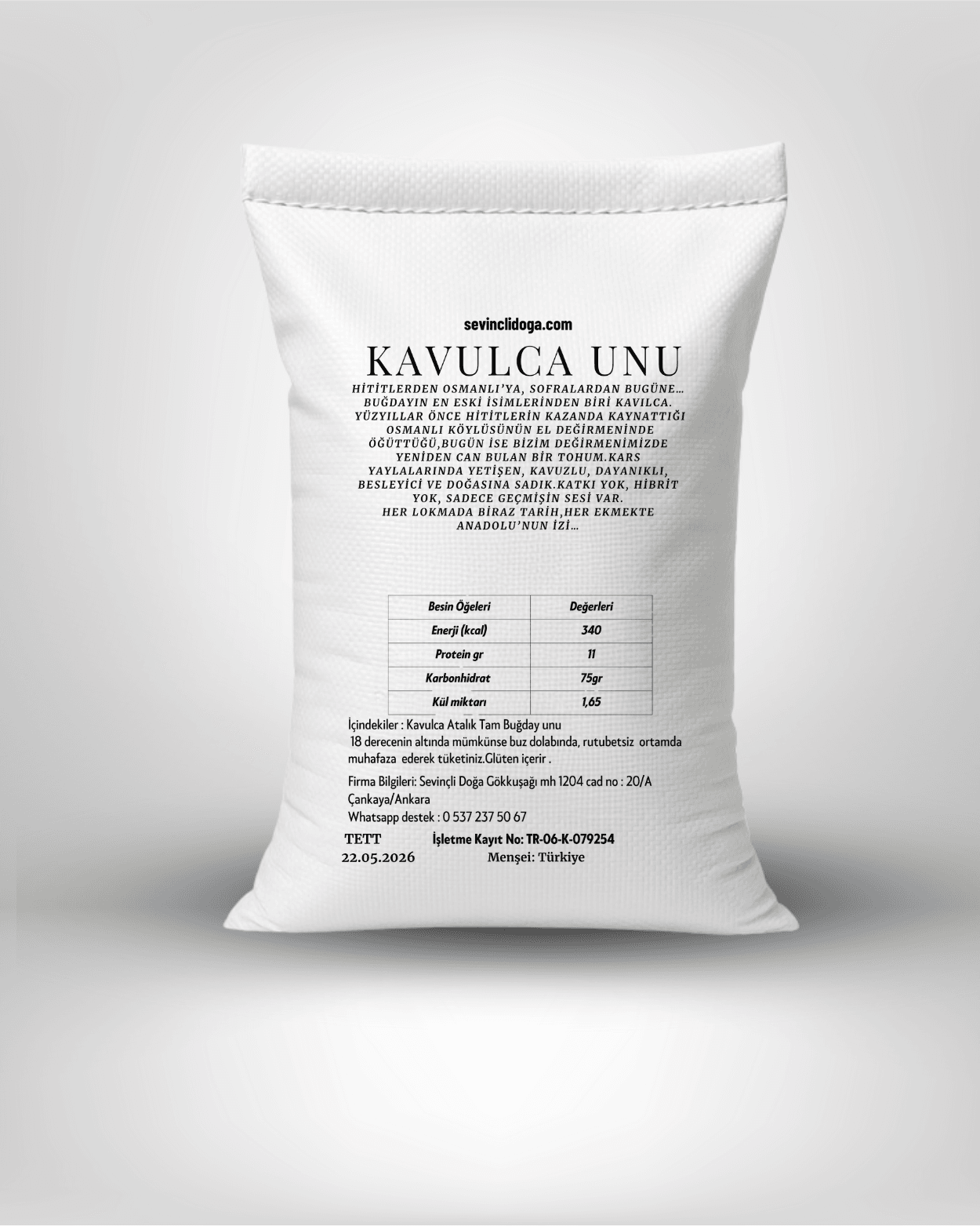Taş Değirmen Kavılca Tam Buğday Unu - 2 kg