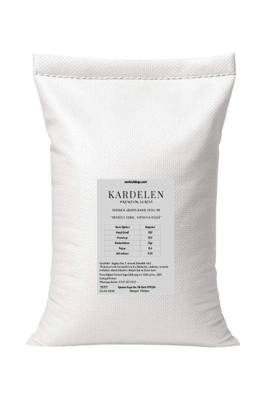 Kardelen Ekşi Mayalı Ekmeklerinize Özel Ekmeklik Ağartılmamış Beyaz Un (Protein %13.5) - 5 kg