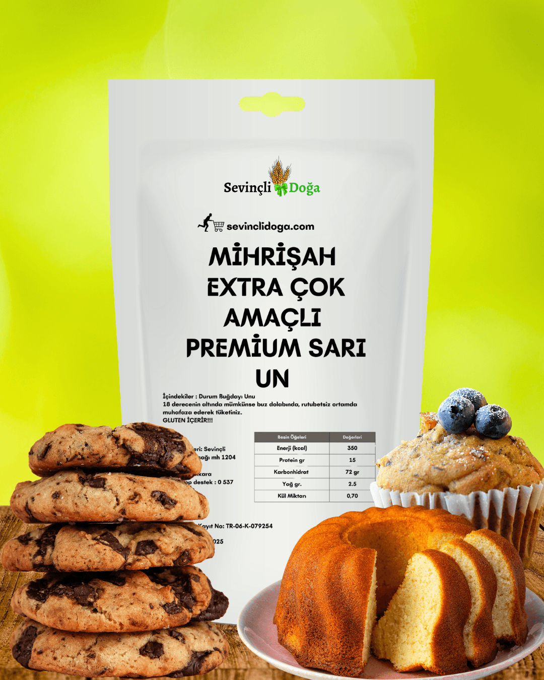 MİHRİŞAH ÇOK AMAÇLI YÜKSEK PROTEİNLİ PREMİUM SARI UN (PROTEİN%15)