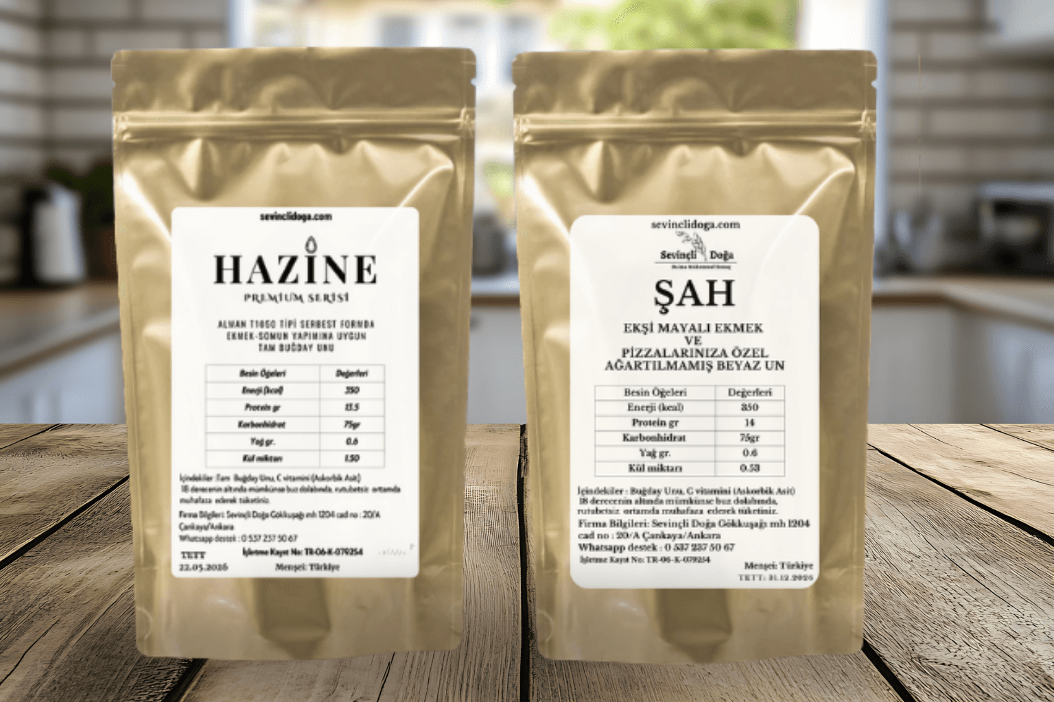 PREMİUM  PAKET 1 (3 KG ŞAH BEYAZ UN *2 KG HAZİNE TAM BUĞDAY UNU