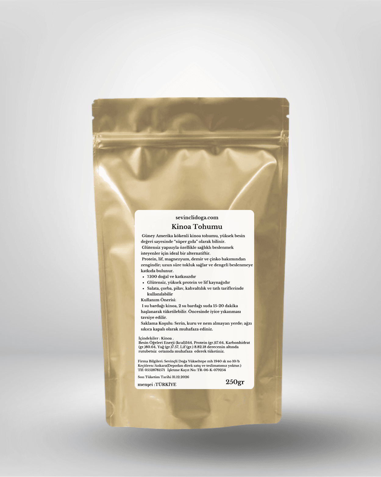Kinoa Tohumu 250gr