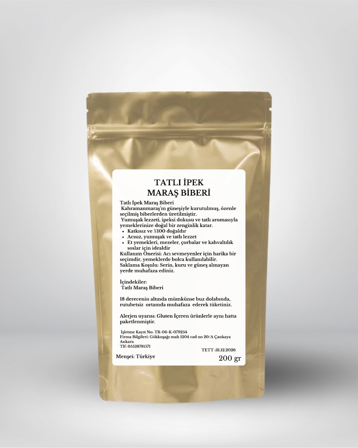 Maraş İpek Tatlı Pul Biber 200 gr