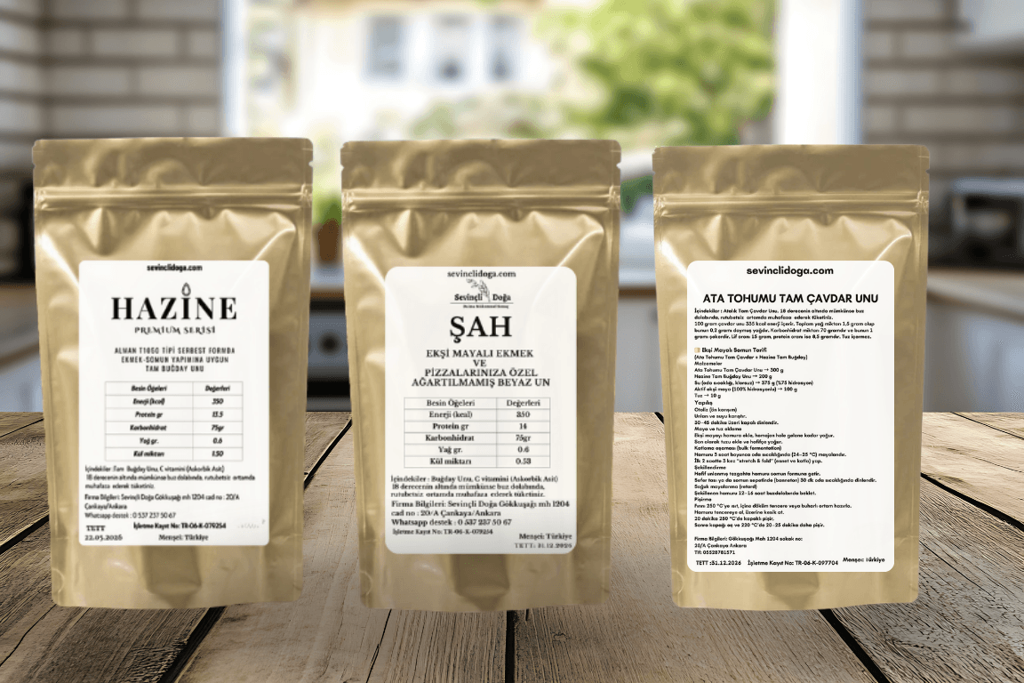 PREMİUM PAKET 6 ( 2 KG HAZİNE*2 KG ATALIK ÇAVDAR * 1 KG ŞAH UN)