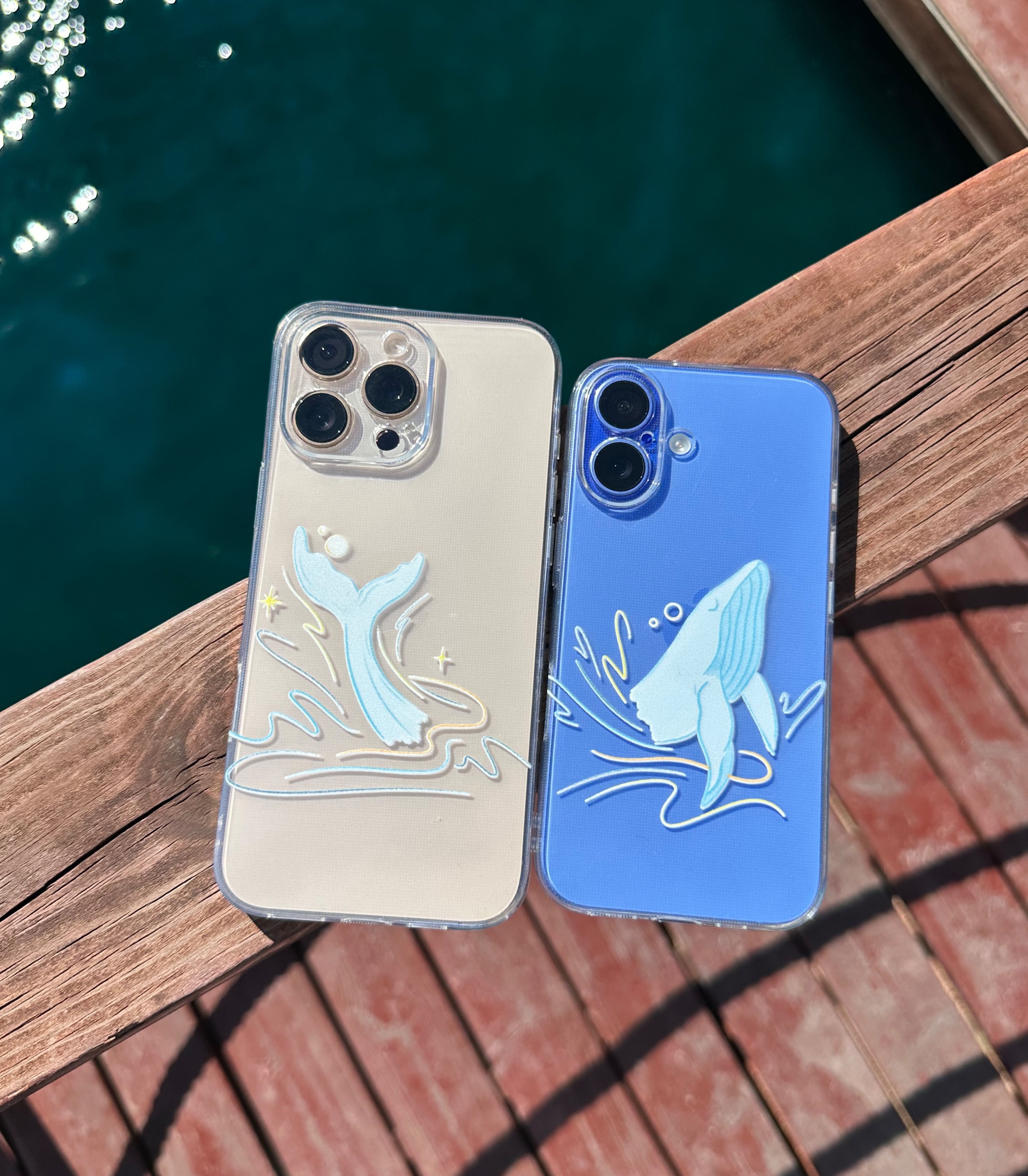 🌊 Same Ocean, Same Soul İkili Şeffaf Telefon Kılıfları