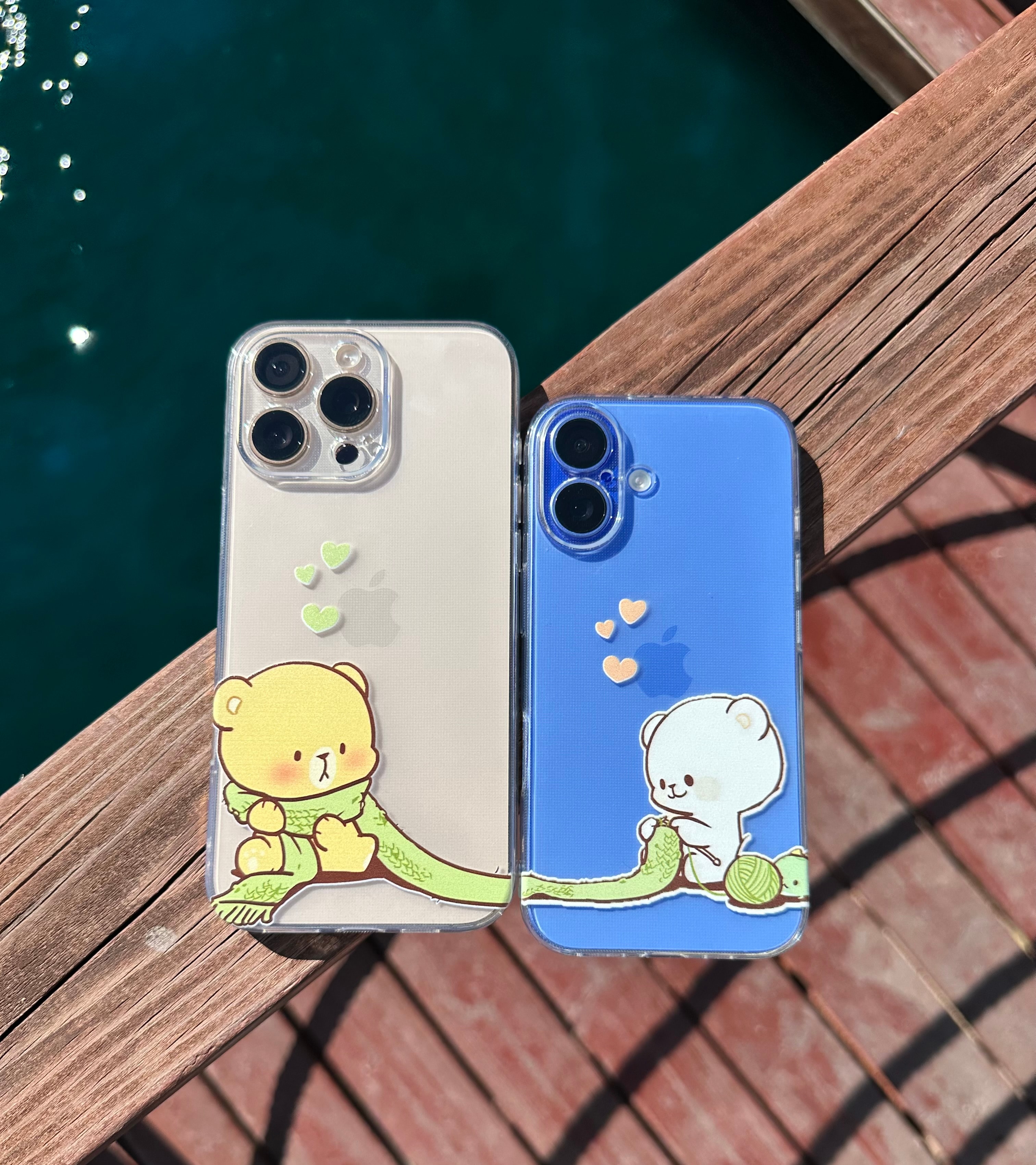 🧶 Knit Together İkili Şeffaf Telefon Kılıfları