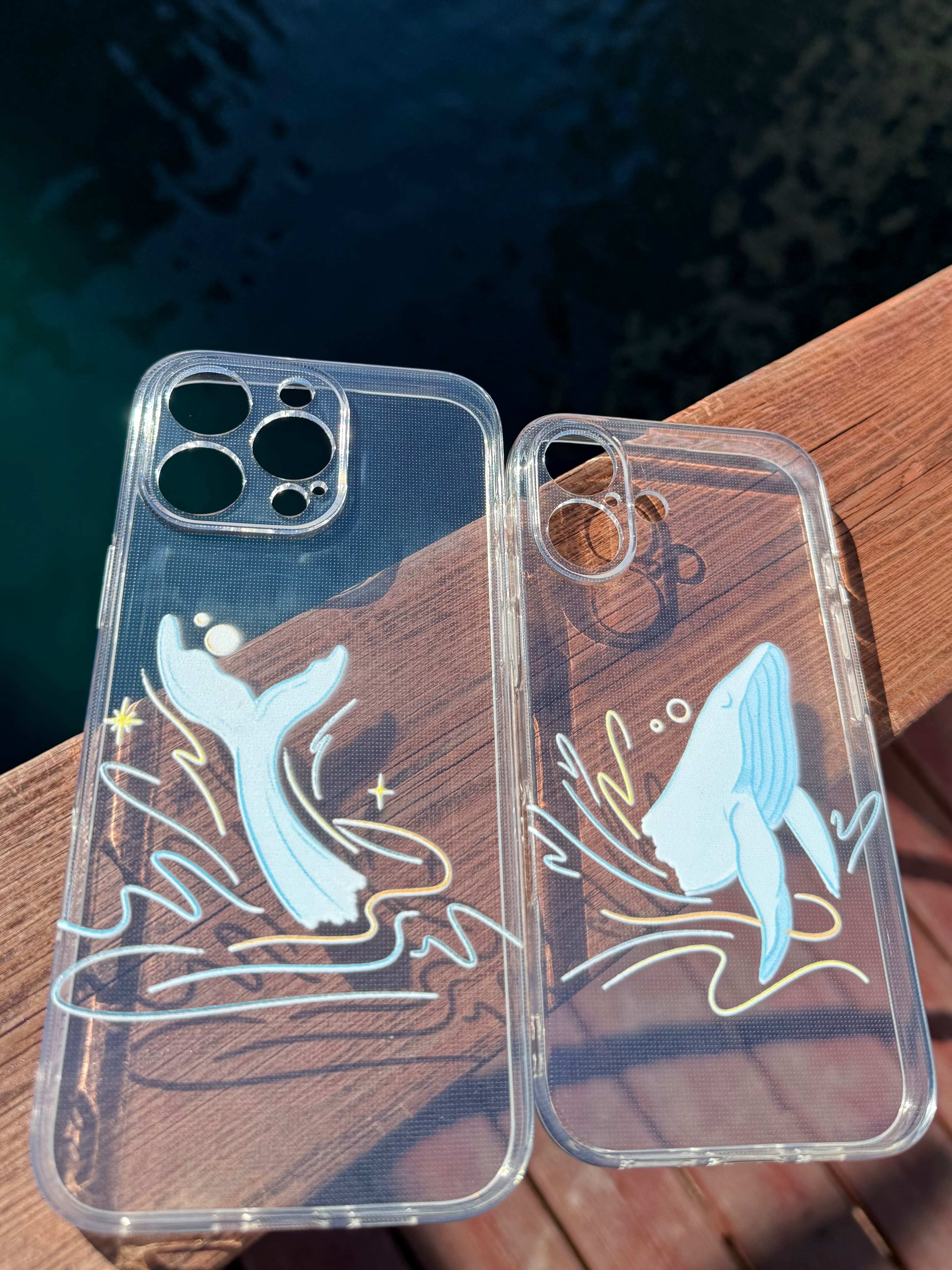 🌊 Same Ocean, Same Soul İkili Şeffaf Telefon Kılıfları