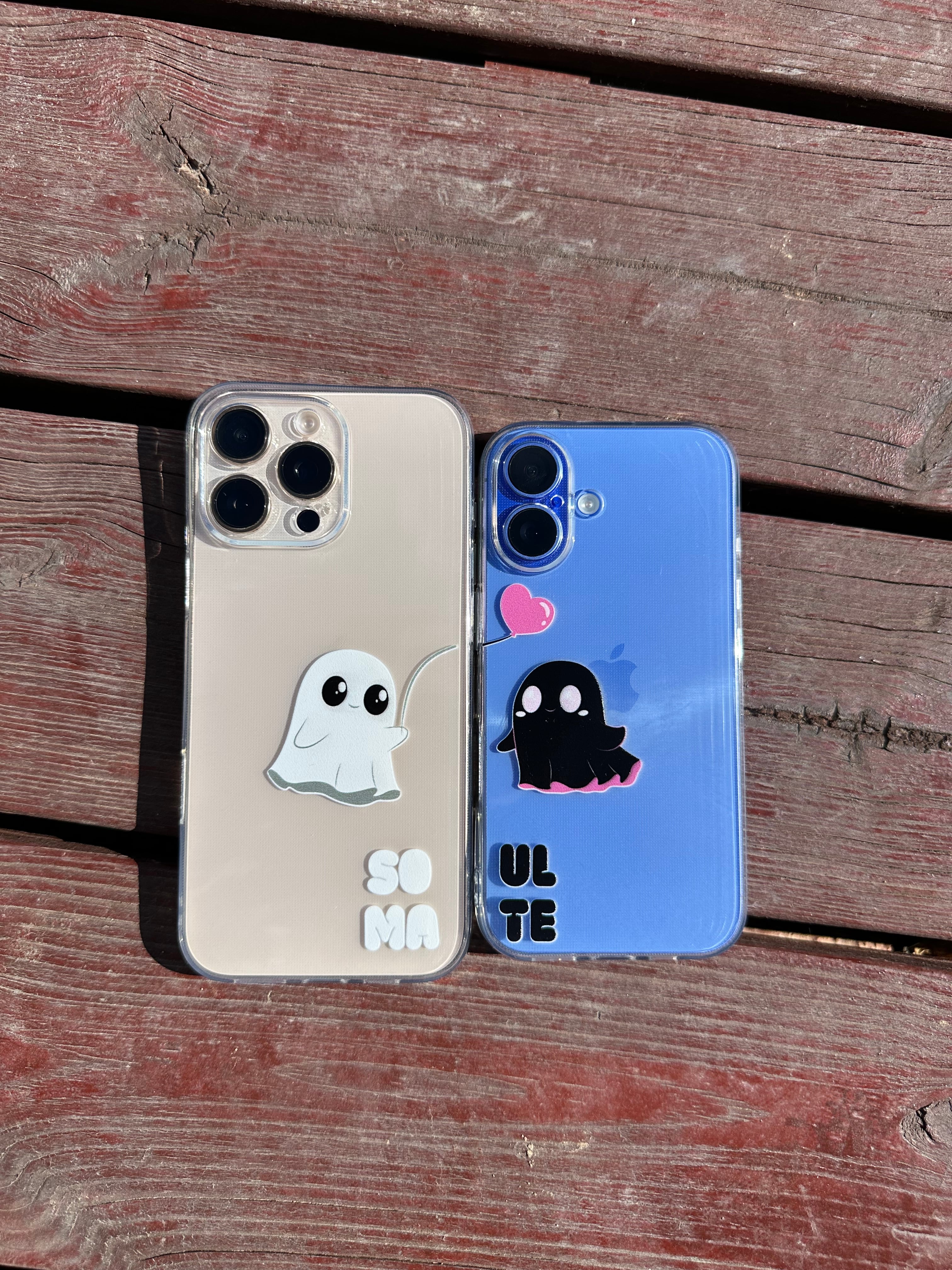 🤍 Soulmate Connection İkili Şeffaf Telefon Kılıfları