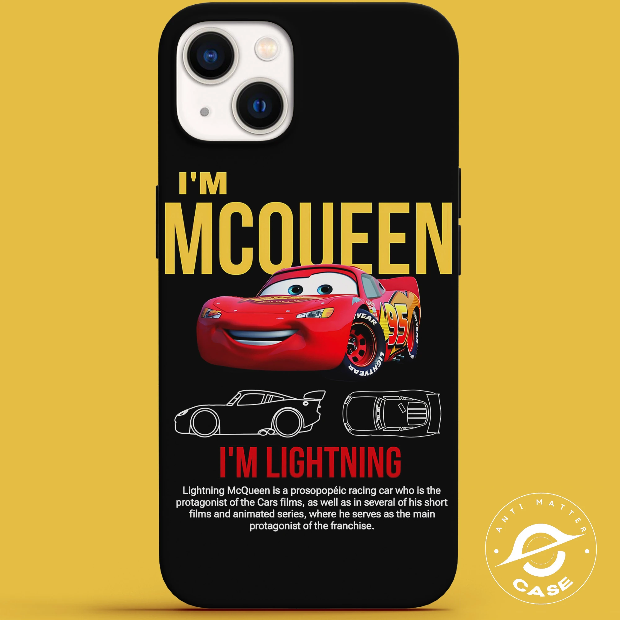 ⚡ "Ka-Chow! Feel the Speed with Lightning McQueen!" 🏁 Telefon Kılıfı