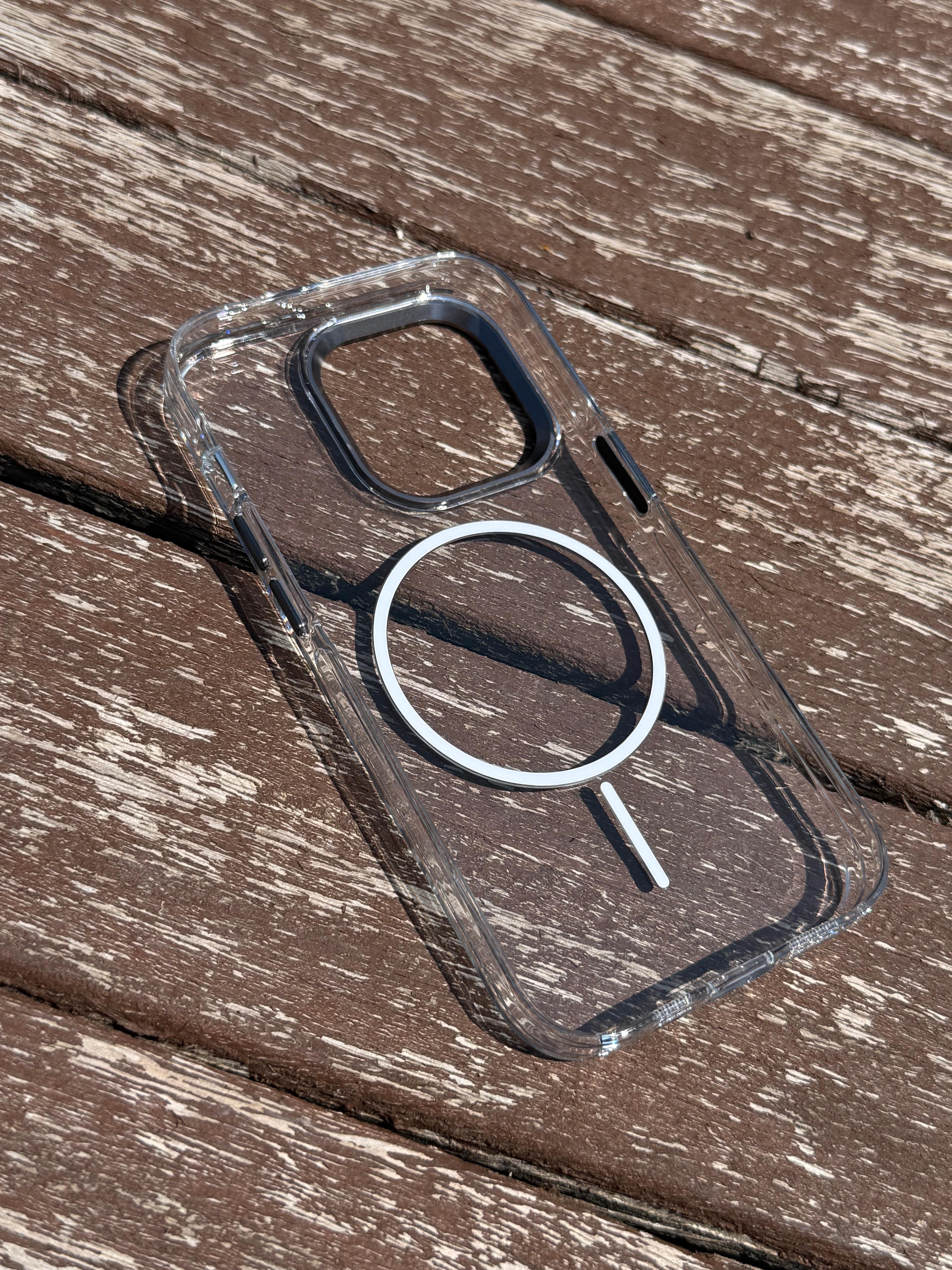 Sararmaz İnce MagSafe Halkalı iPhone Telefon Kılıfı  - Gri