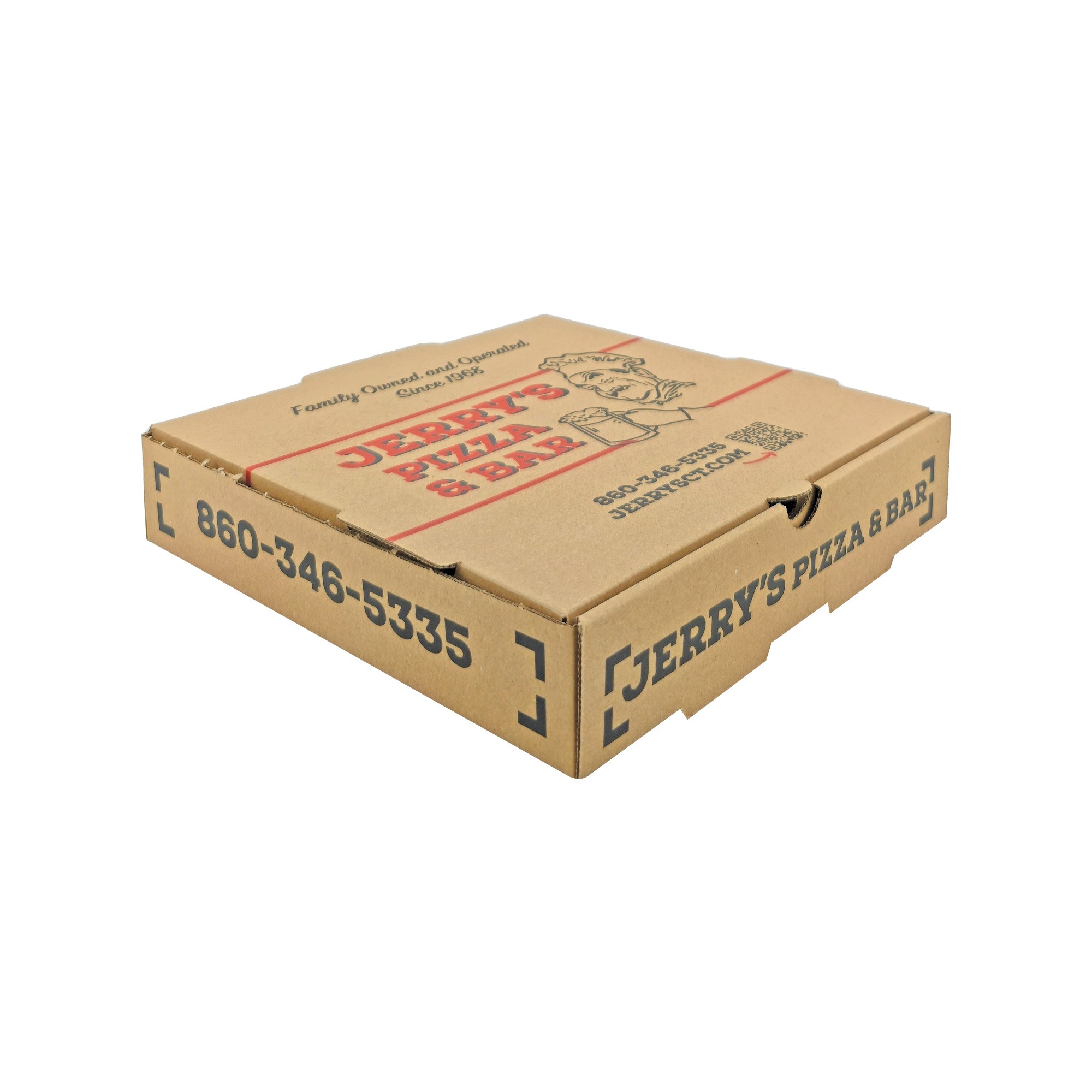 Jerrys Pizza B Dalga  25.5x25.5x5 cm Pizza Kutusu