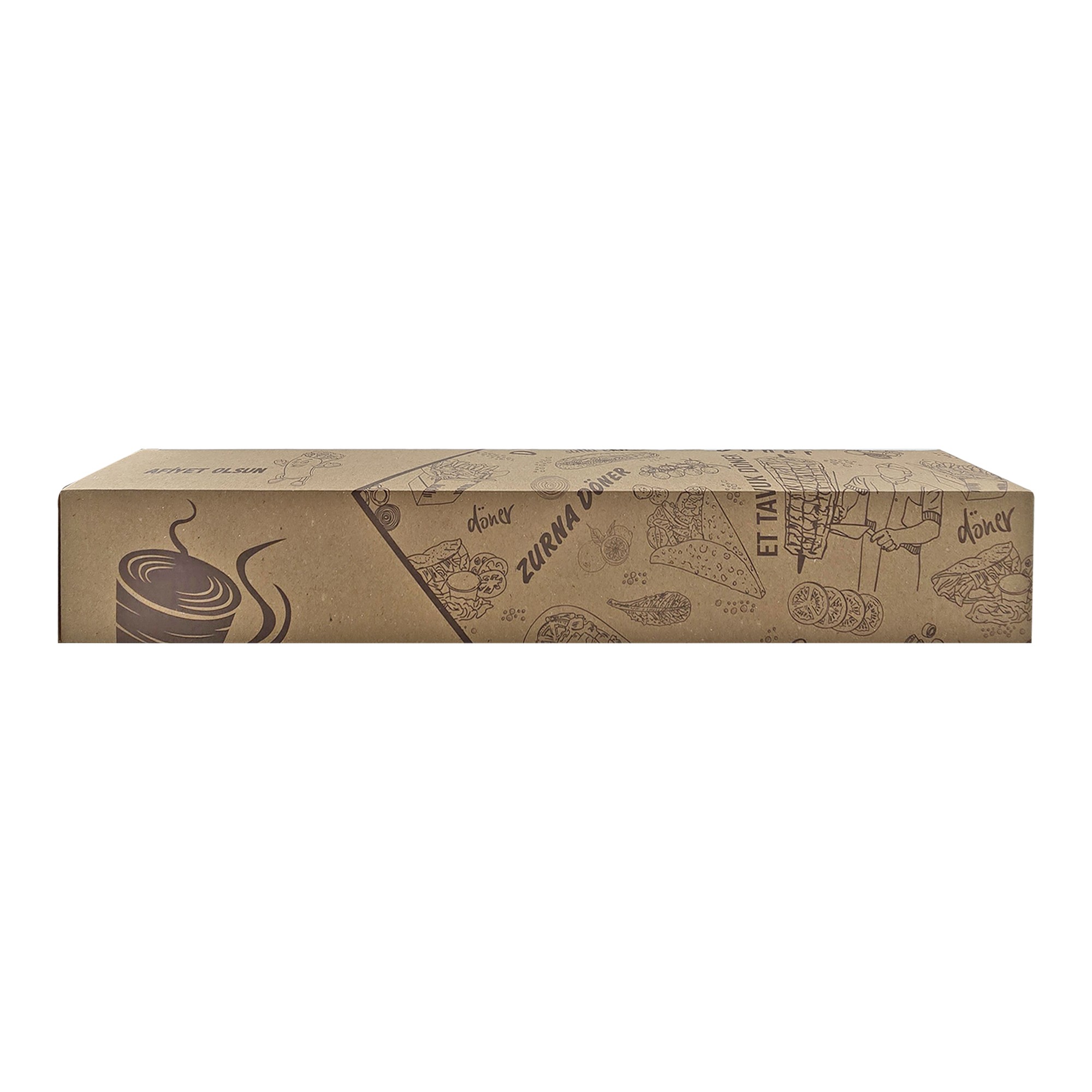 Zurna Dürüm Kutusu Baskılı 6.5x45x6.5 cm