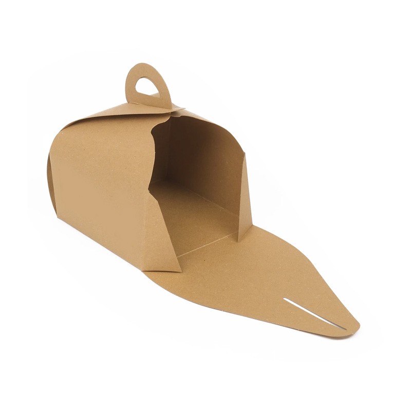 Kraft Saplı Mono Turta Kutusu 12x12x9.5 cm