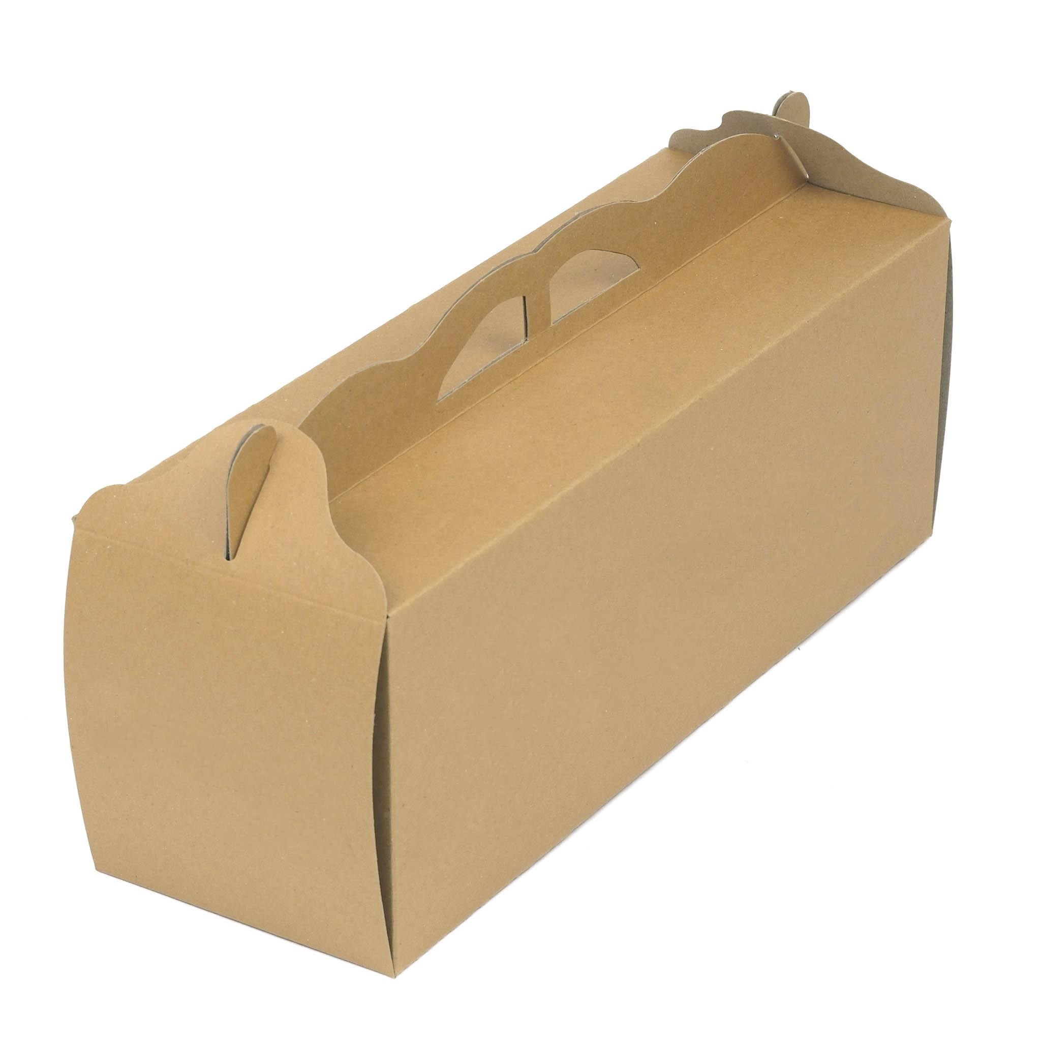 Kraft Saplı Baton Turta Kutusu 10x34x10 cm