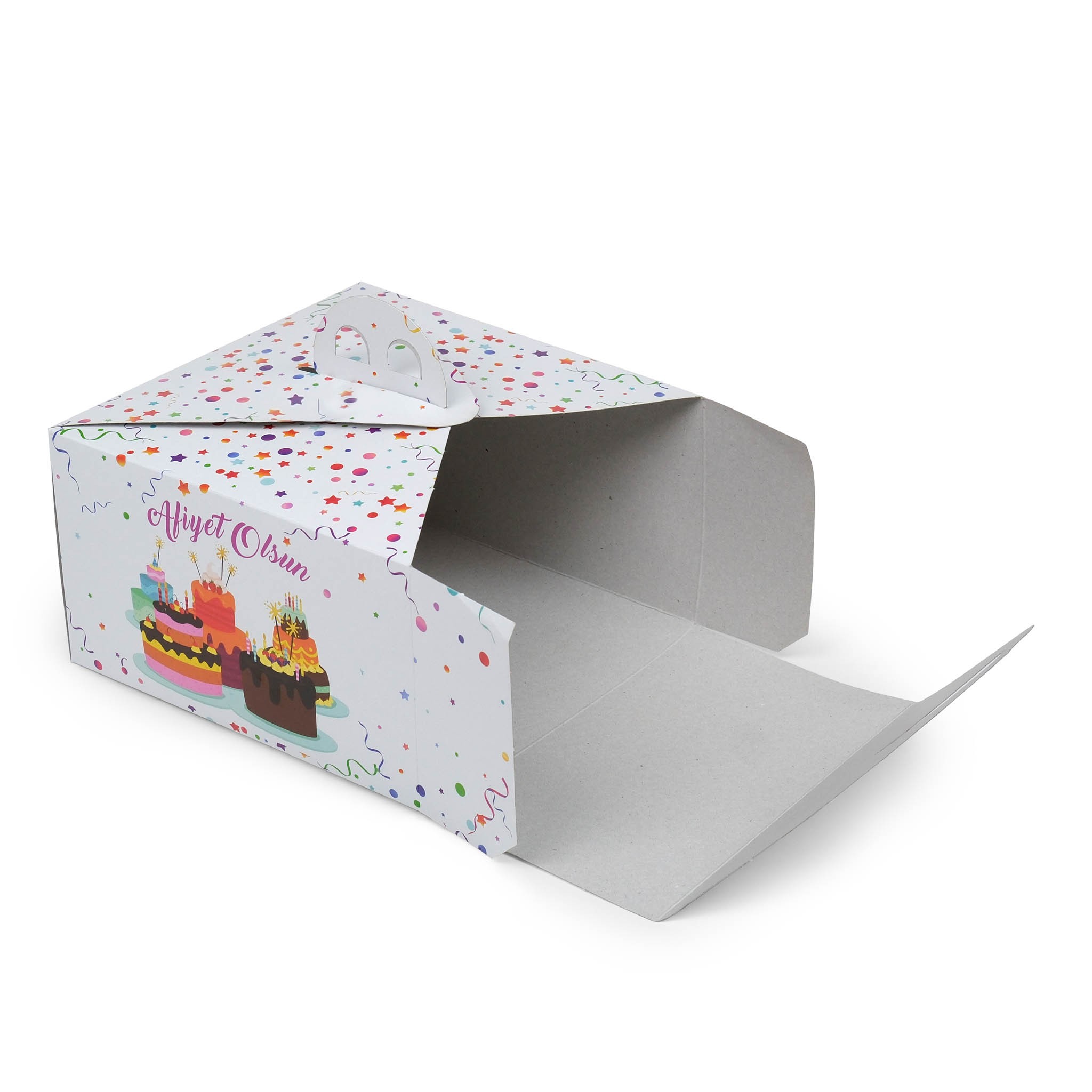 1 No Sade Turta Kutusu 22.5x22.5x13 cm