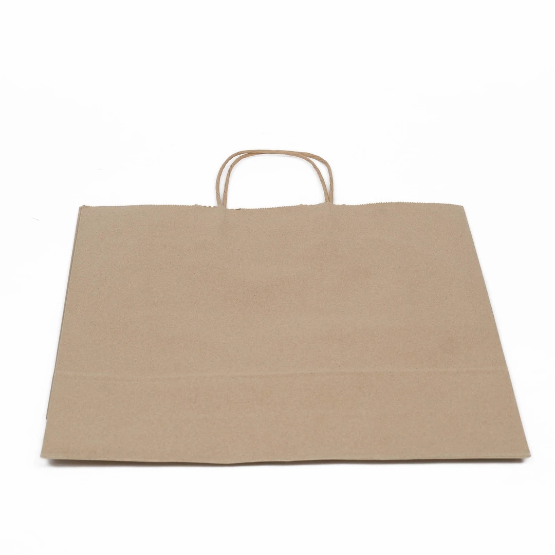 Burgu Saplı Kraft Çanta 20x8x24 cm