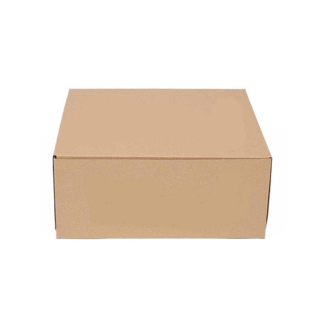 3 Baton Oluklu Sade Kraft Renk Turta Kutusu 30x35x15 cm