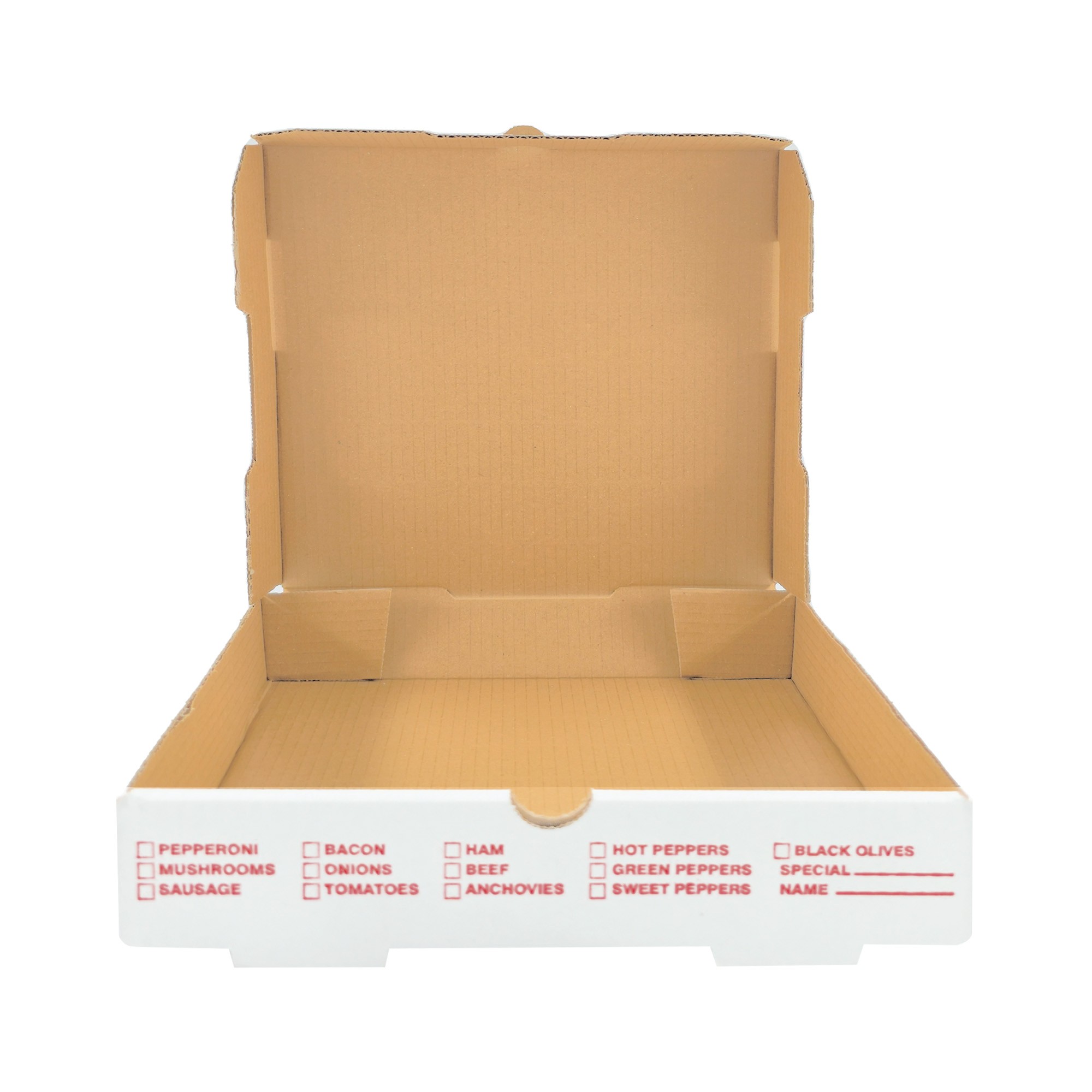 Delicious Pizza Beyaz B Dalga 40.5x40.5x5 cm Pizza Kutusu