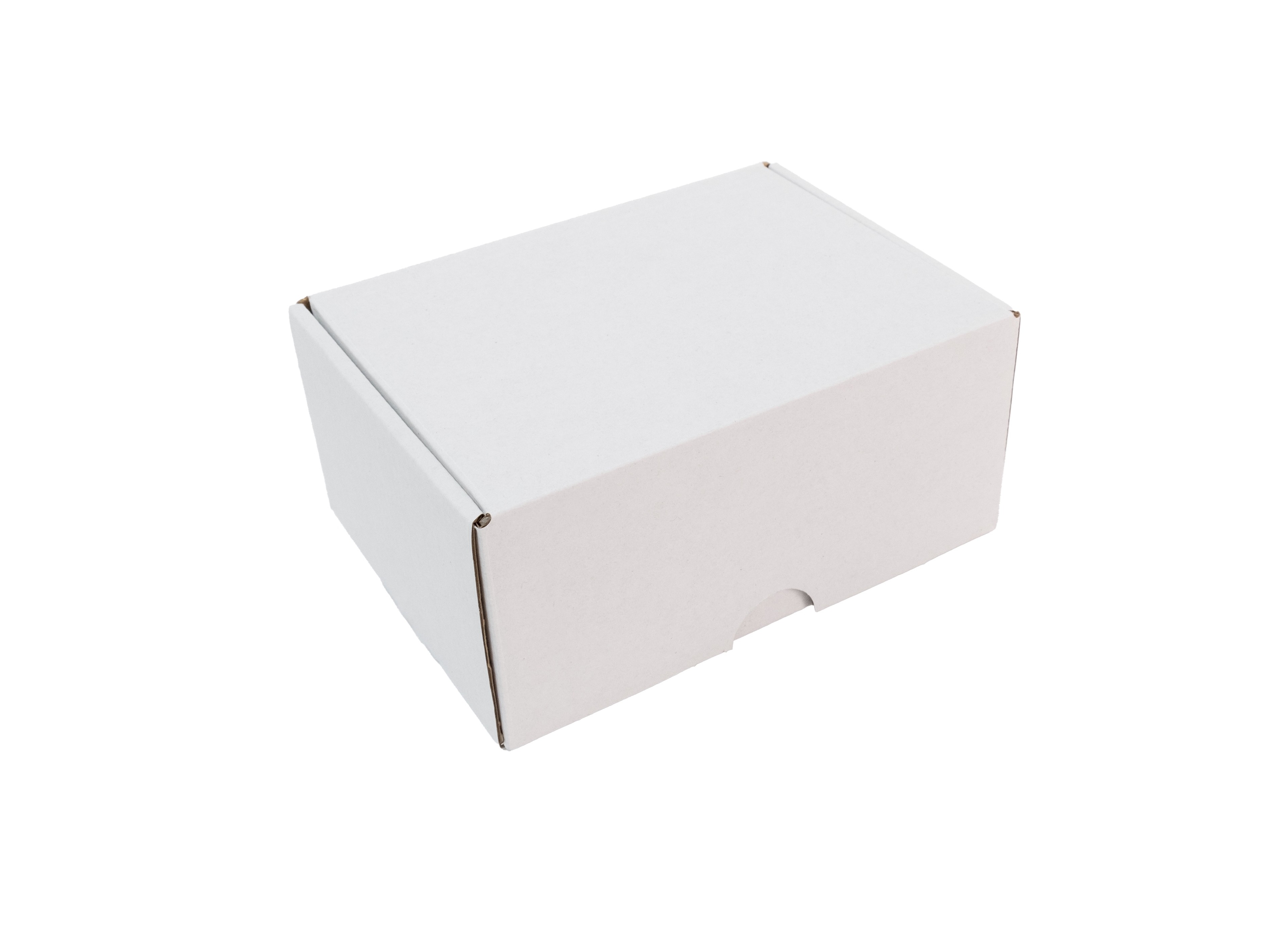 Oluklu Geçmeli Beyaz E-ticaret Kutusu 17x12x7.5 cm