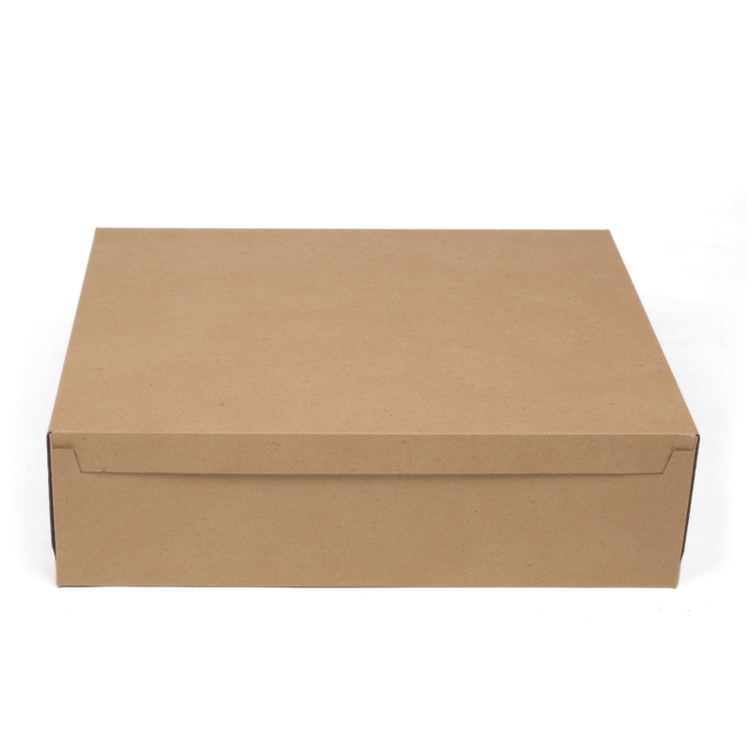 4 Baton Oluklu Sade Kraft Renk Turta Kutusu 35x44.5x12 cm
