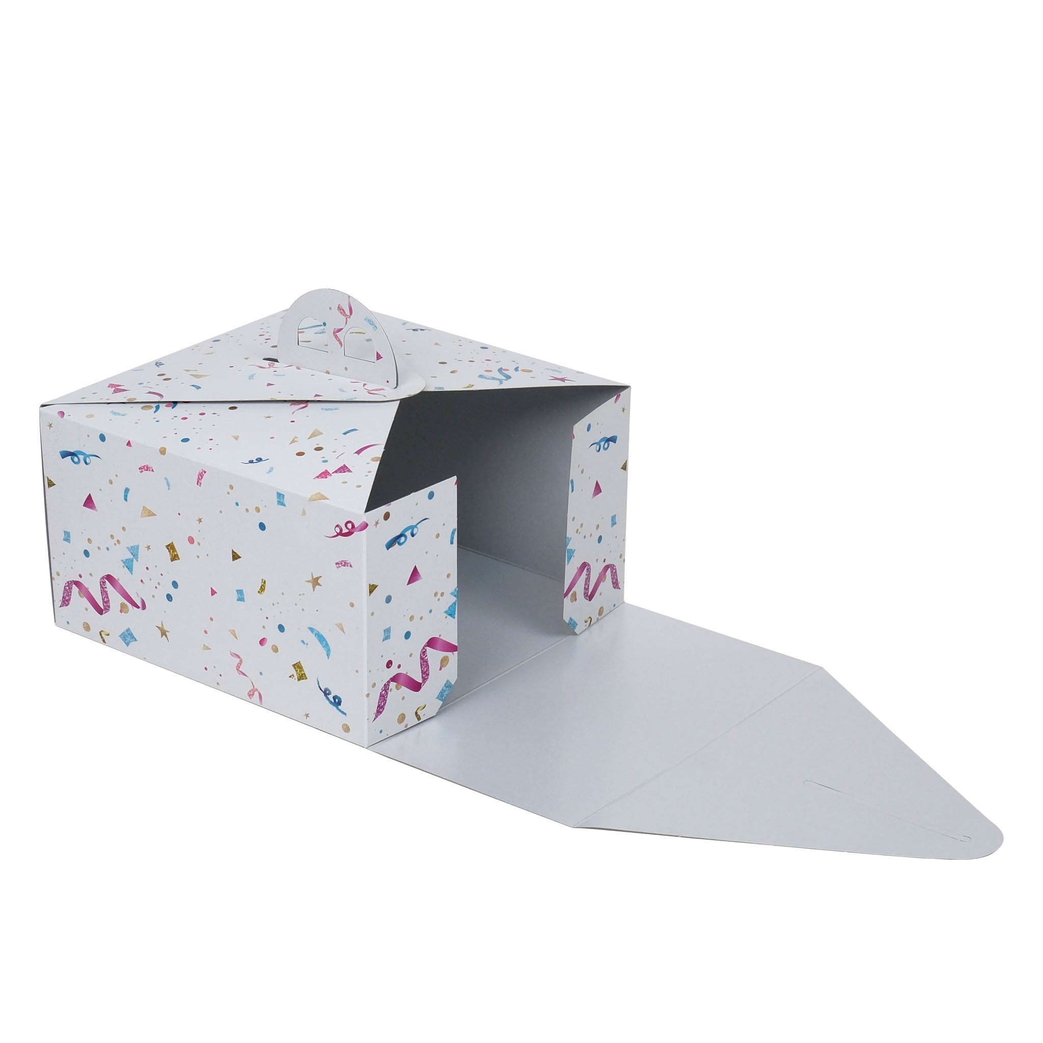 2 No Sedefli Yüksek Turta Kutusu 24.3x24.3x13 cm