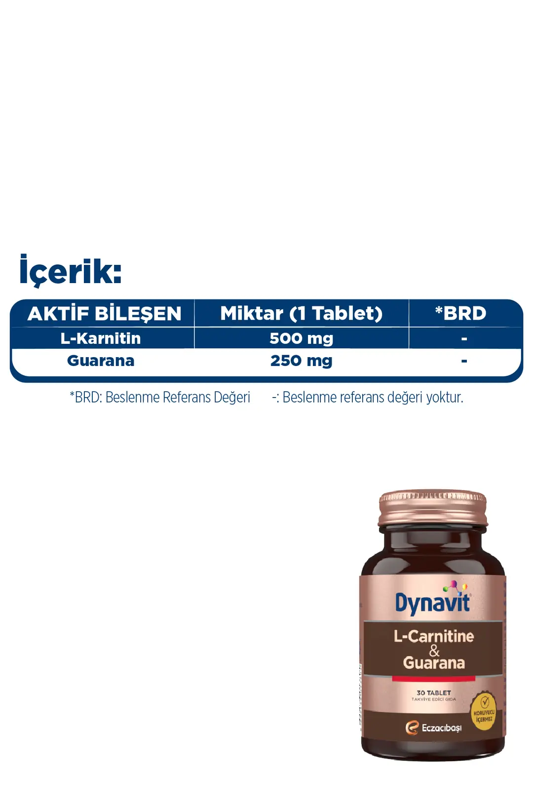 what's the recommended dose of l carnitine Dynavit® L-Carnitine&Guarana