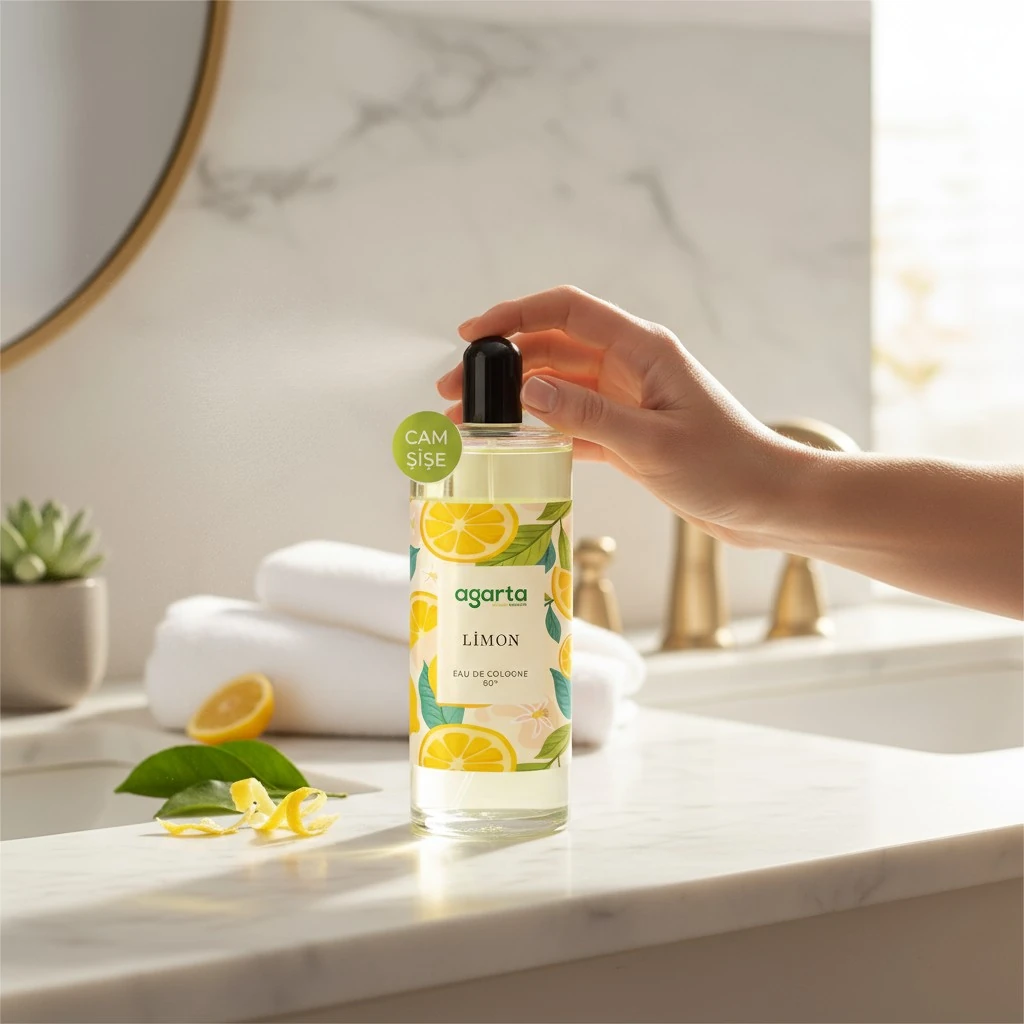 Agarta 80 Derece Limon Kolonyası Cam Şişe 250 ml